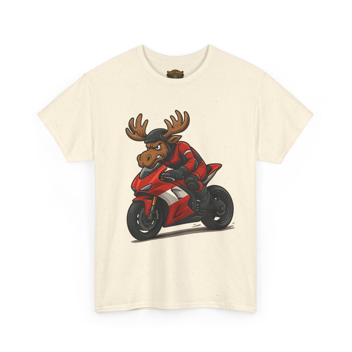 Motorcycle Moose T-Shirt — Funny Biker Graphic Tee