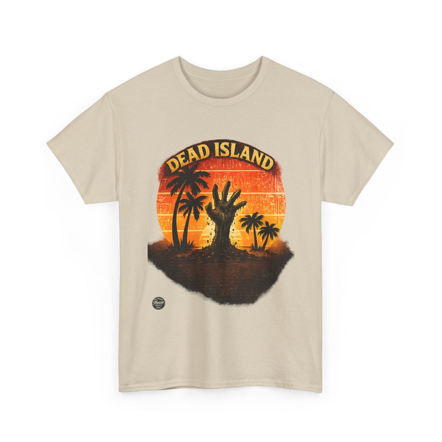 Dead Island Sunset Tee — Zombie Palm Tree Graphic T-Shirt