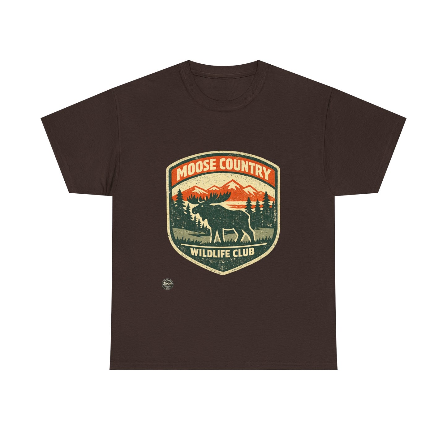 Moose Country Wildlife Club T-Shirt — Outdoor Hunting & Nature Tee