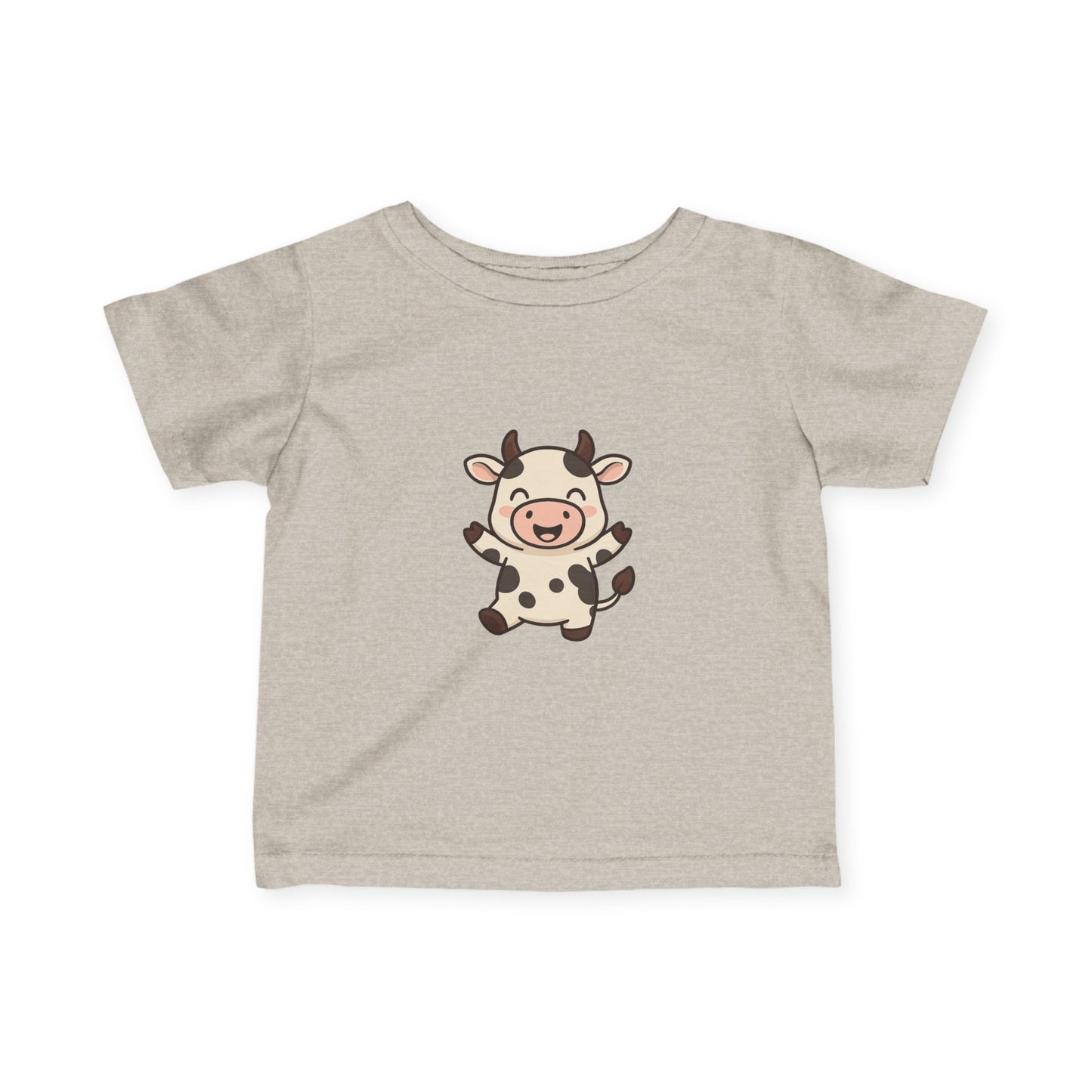 Cute Baby Cow Infant Tee — Adorable Cartoon Calf Bodysuit Shirt