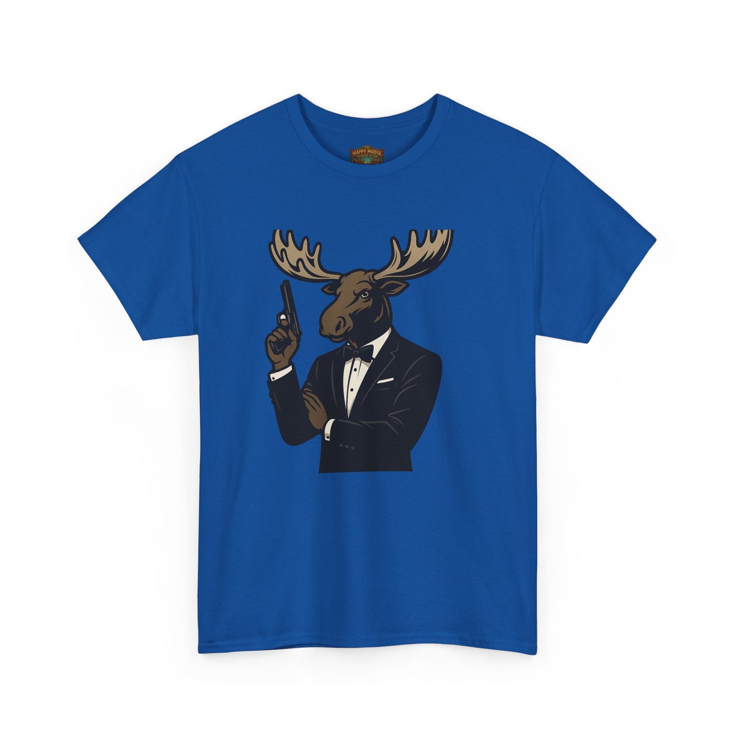 Moose in Tuxedo Graphic Tee — Gentlemen Moose Novelty T‑Shirt