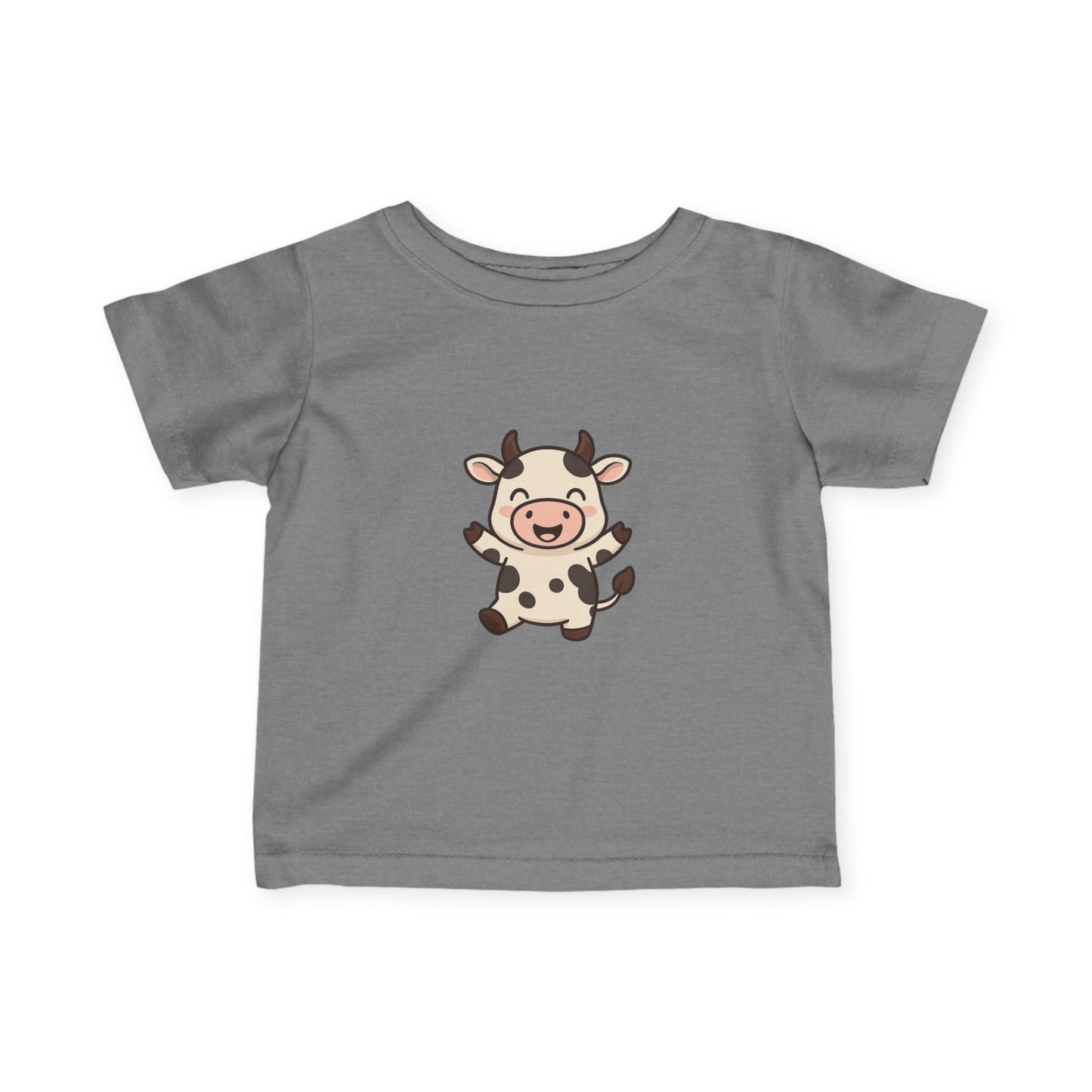 Cute Baby Cow Infant Tee — Adorable Cartoon Calf Bodysuit Shirt