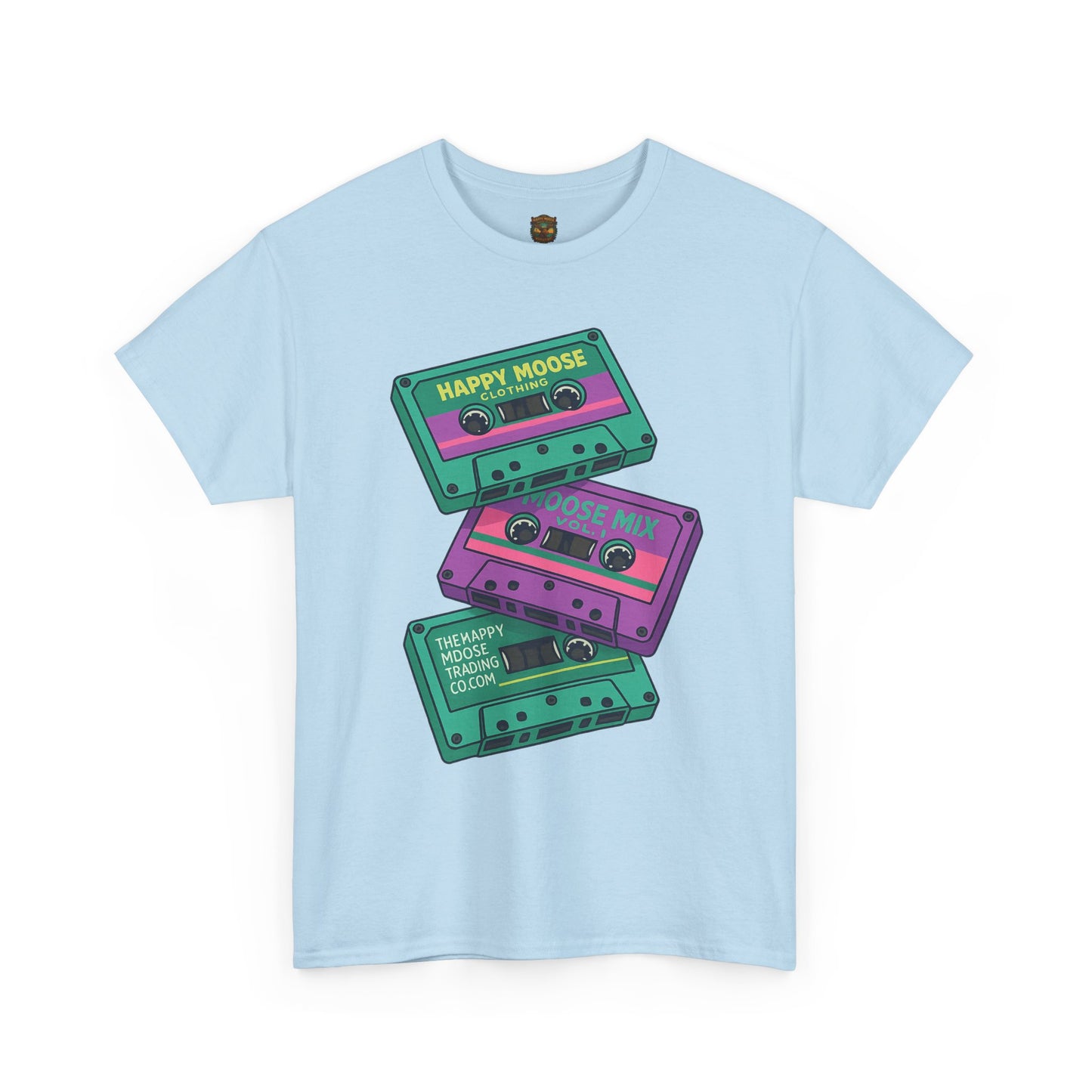 Cassette Stack Tee — Retro 80s Mixtape Graphic T-Shirt