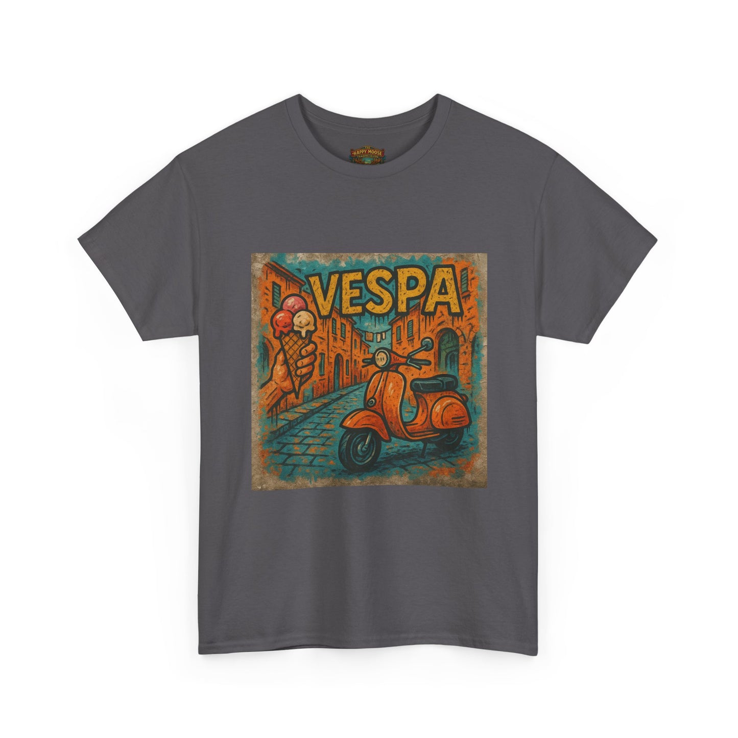 Vintage Scooter Gelato Tee| Vespa Ice Cream Italy T-Shirt