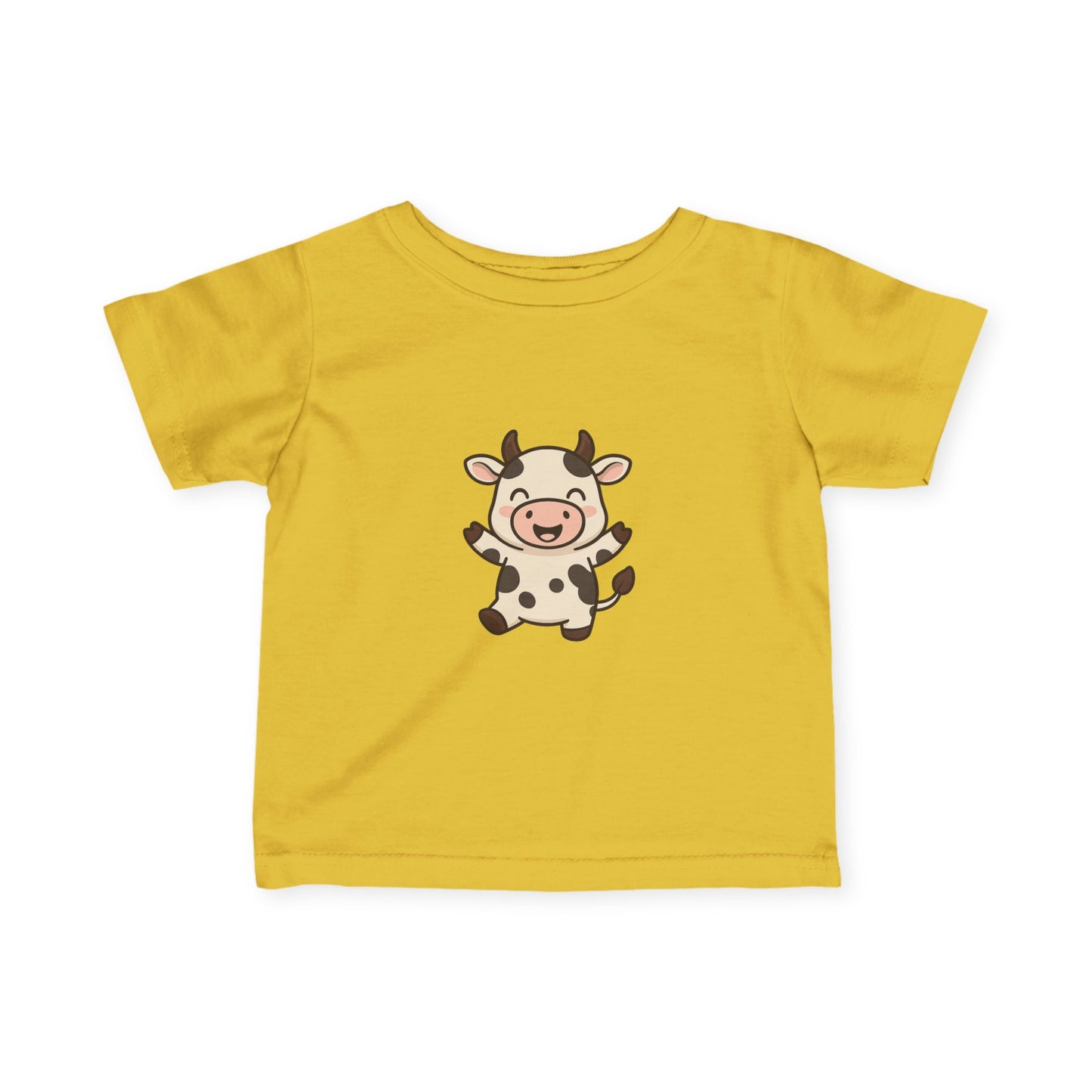Cute Baby Cow Infant Tee — Adorable Cartoon Calf Bodysuit Shirt