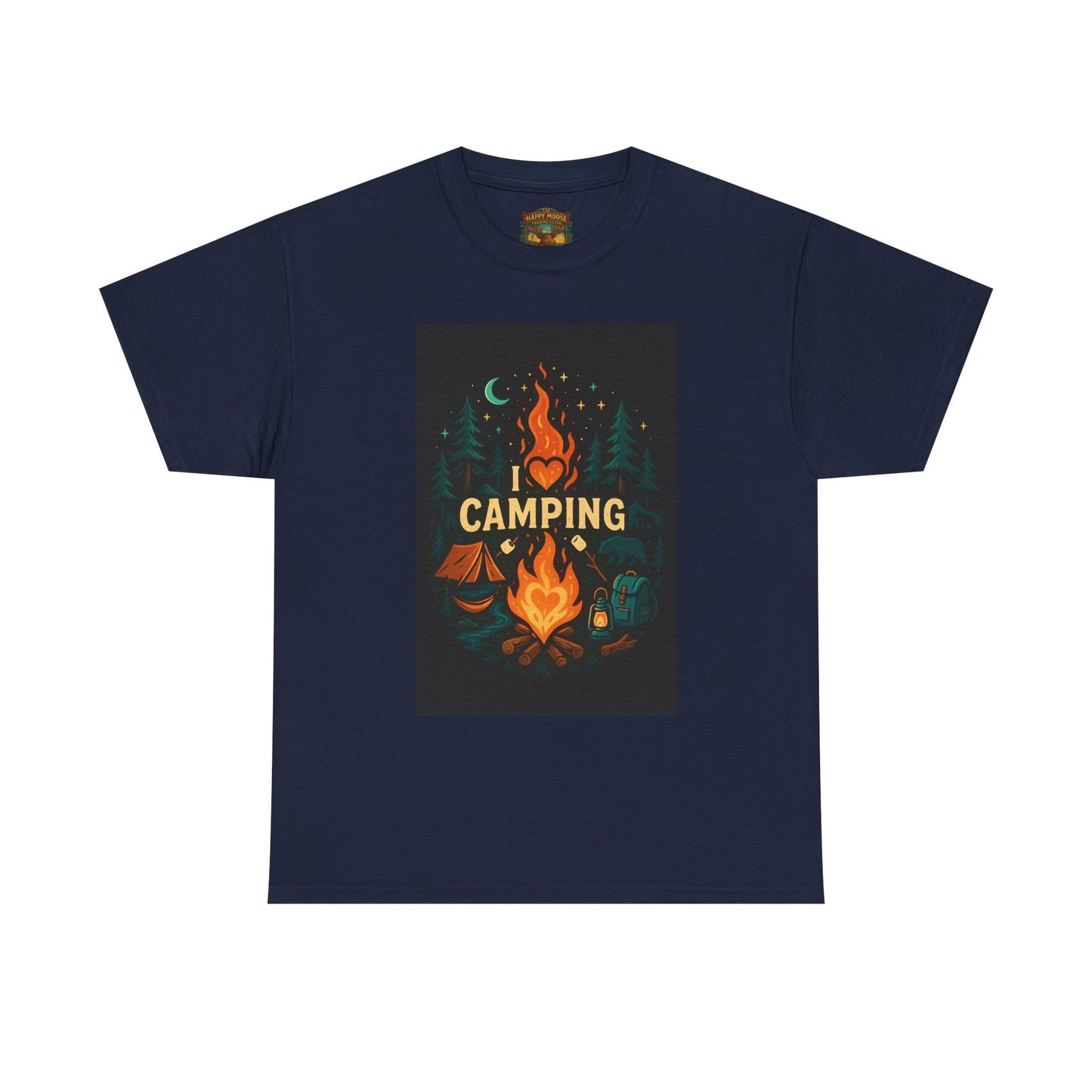 Camping Campfire Graphic Tee | Outdoor Adventure Shirt