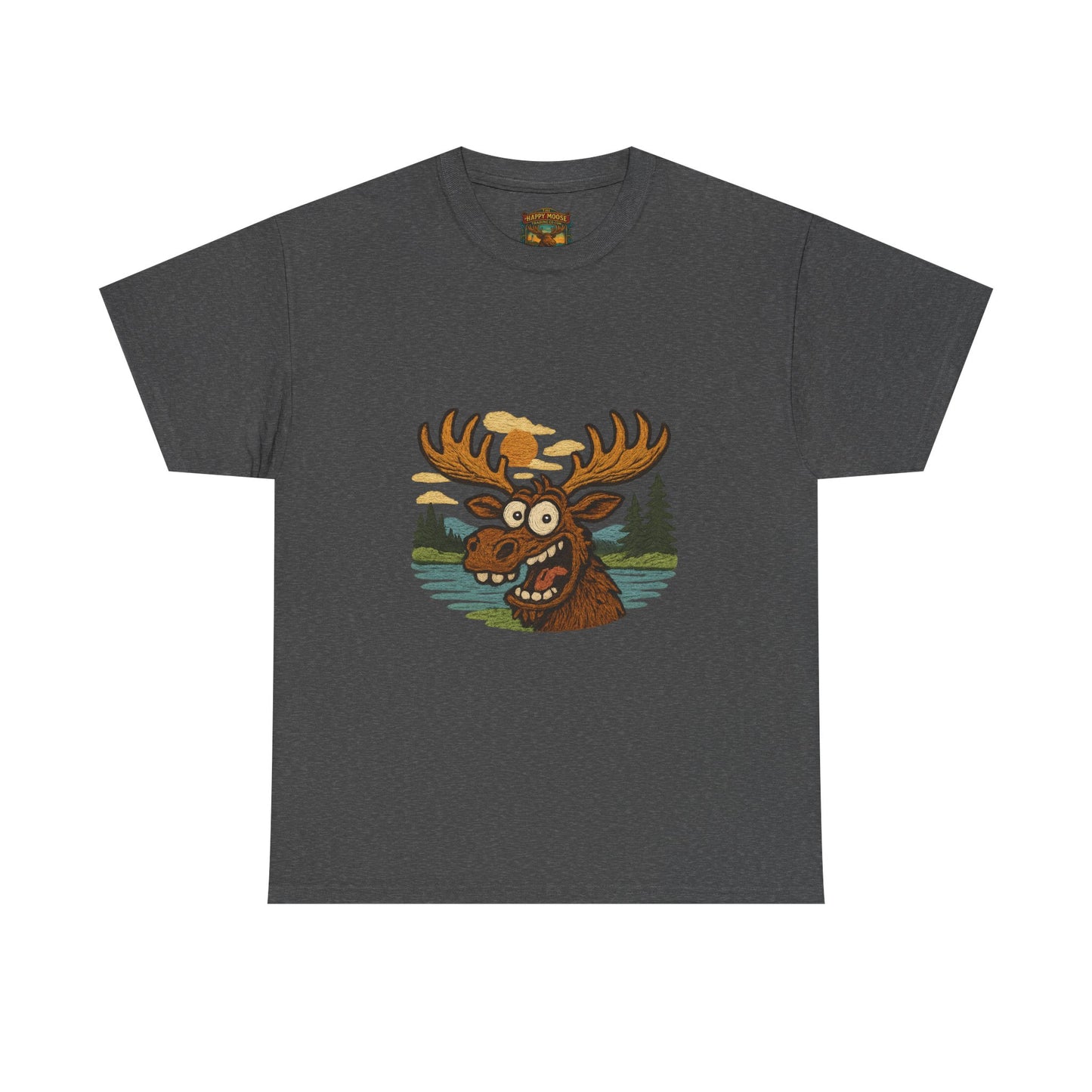 Moose Lake Graphic Tee — Funny Woodland Moose T-Shirt