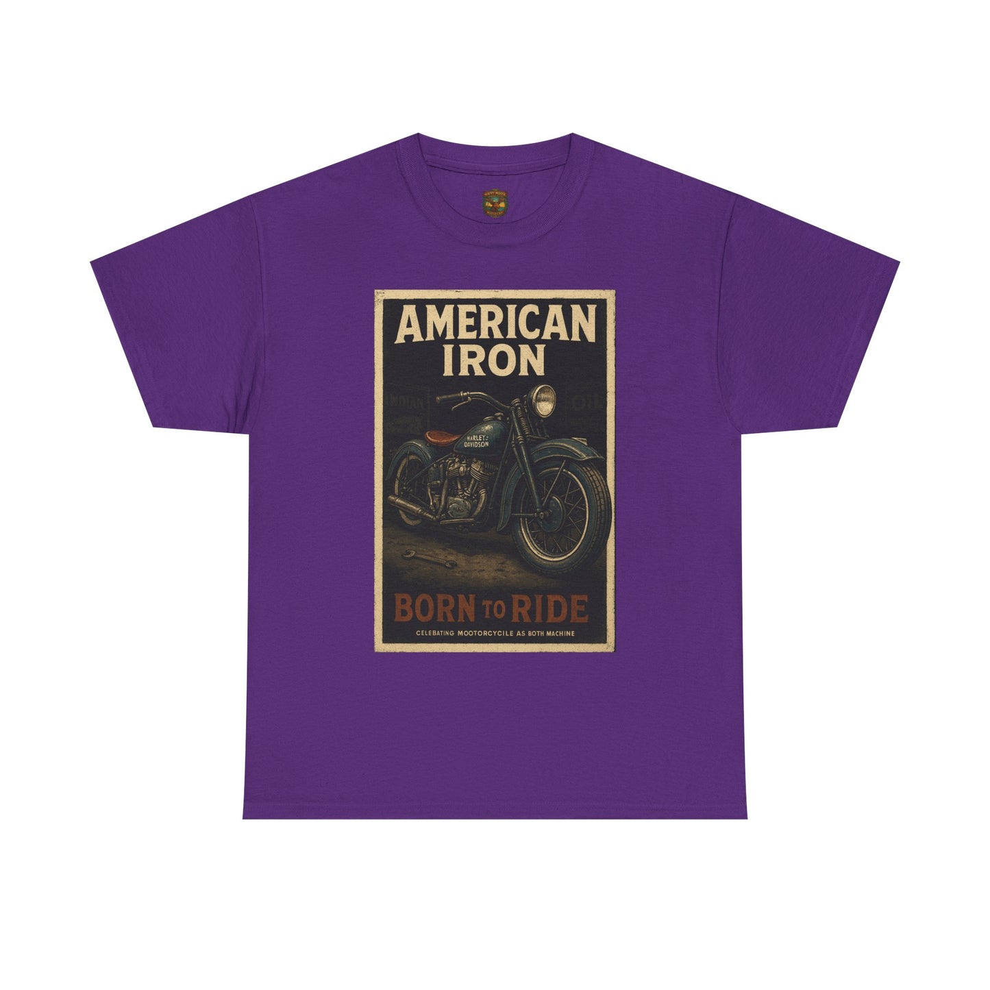American Iron Motorcycle Poster Tee | Born to Ride