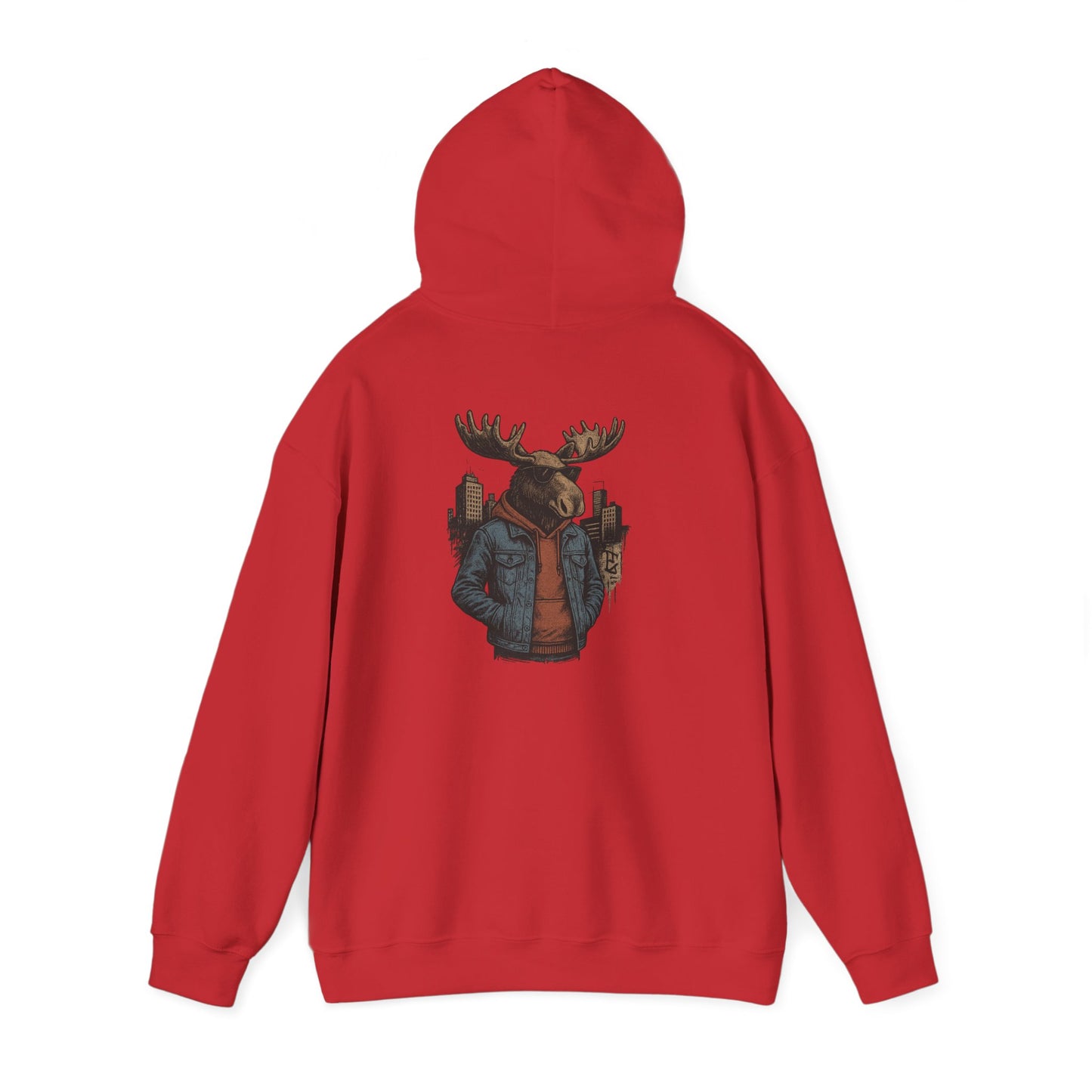 Urban Moose Cityscape Hoodie — Urban Moose Graphic Hooded Sweatshirt