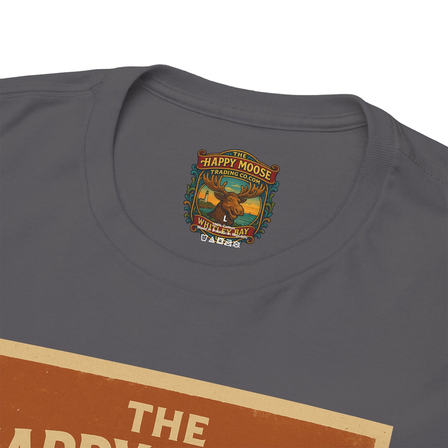 Happy Moose Motorcycle Club T-Shirt | Moose Biker Graphic