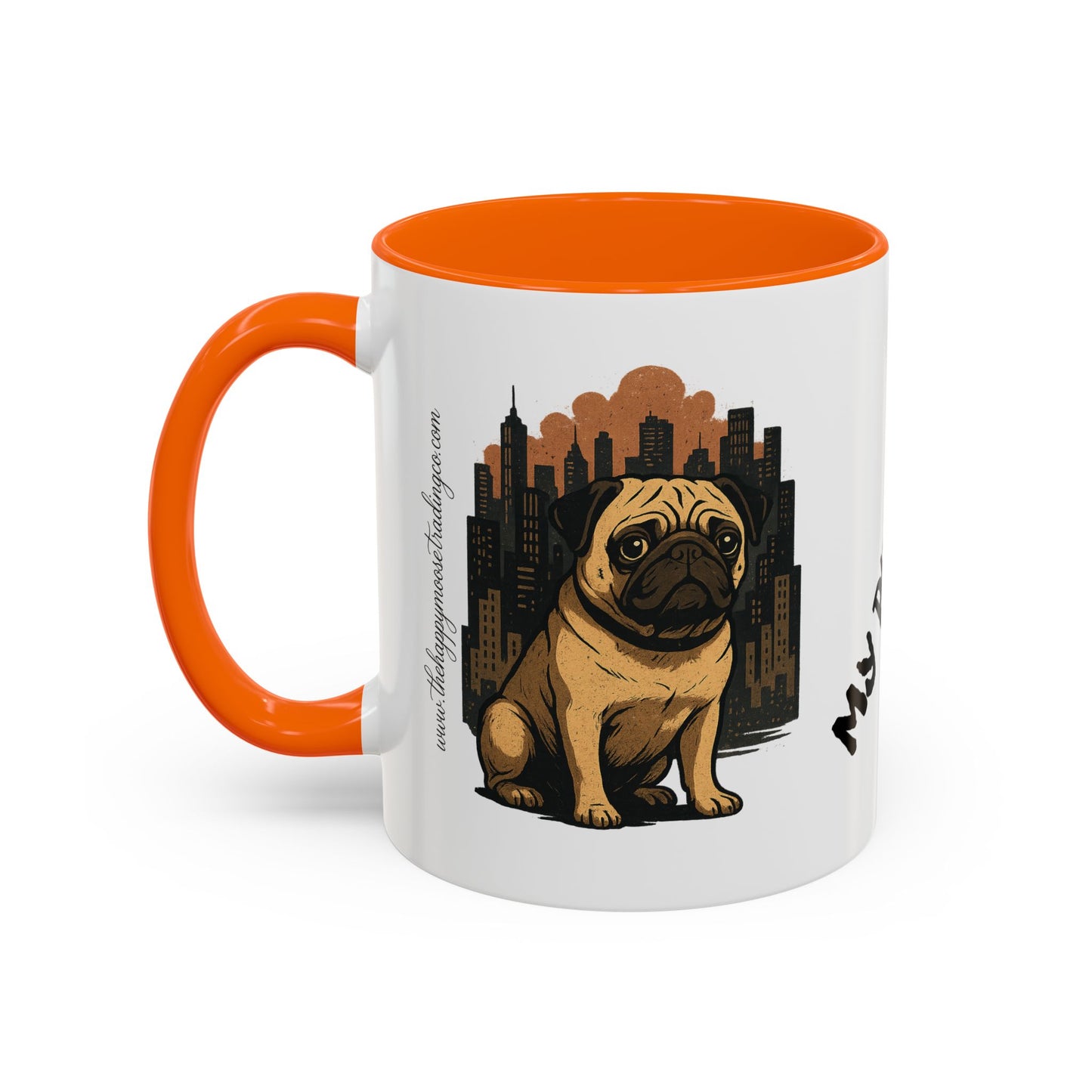 My Pug Mug Coffee Mug — Rustic Mountain Sunset Design