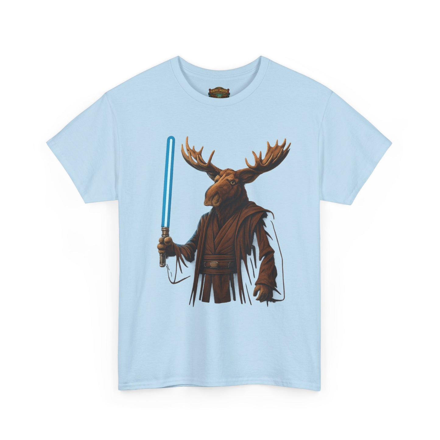 Moose Wars T‑Shirt — Funny Star Wars Inspired Moose with Lightsaber