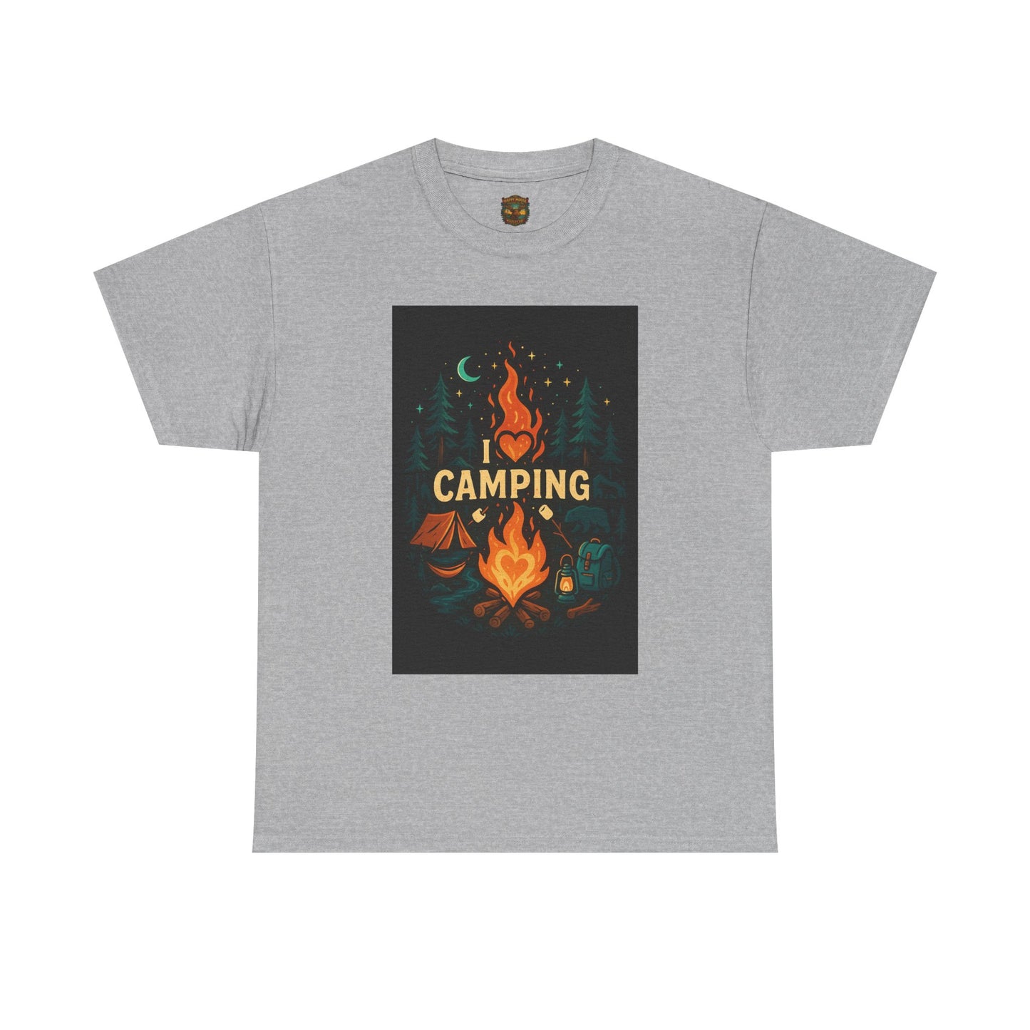 Camping Campfire Graphic Tee | Outdoor Adventure Shirt