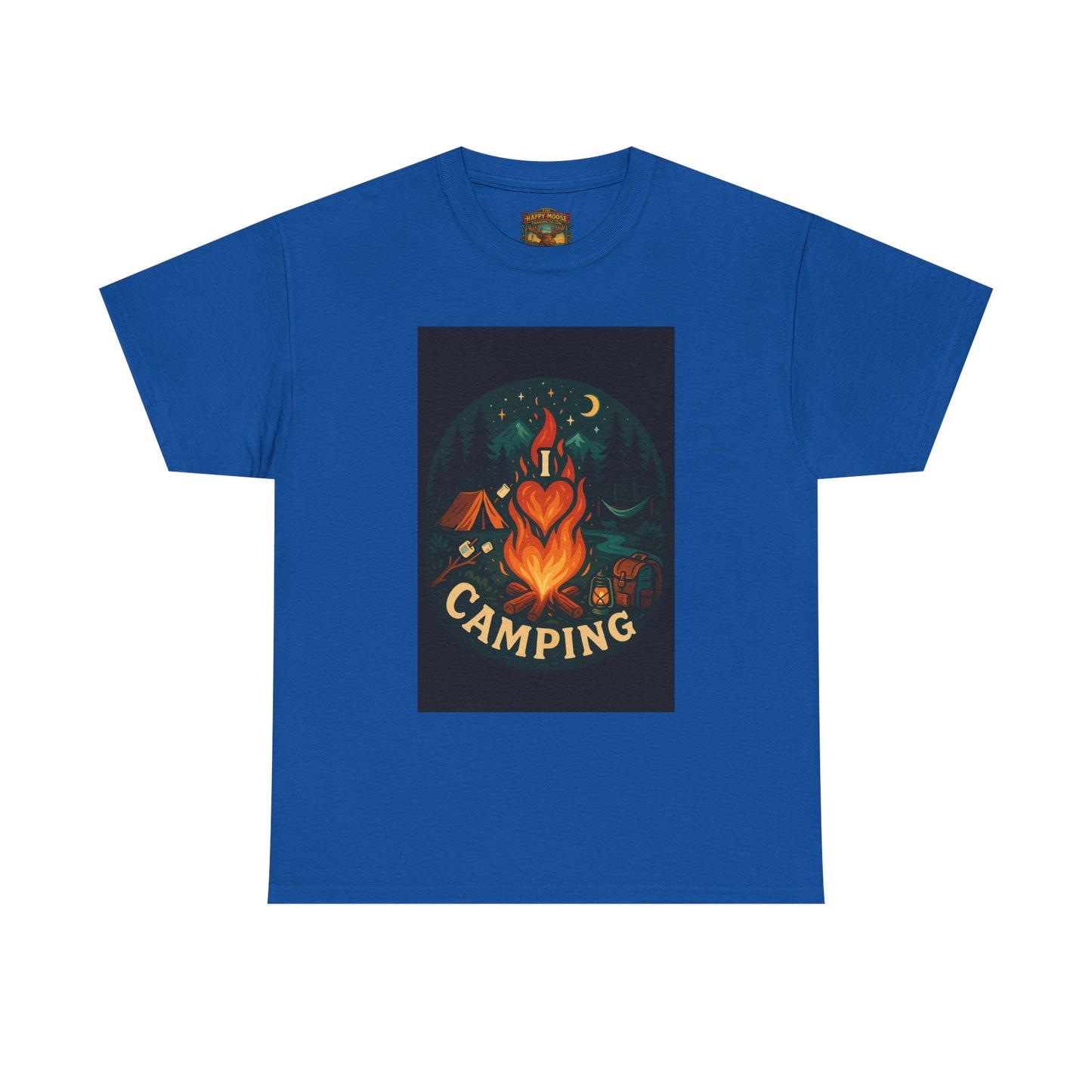 Camping Heart Campfire T-Shirt | Outdoor Adventure Graphic Tee