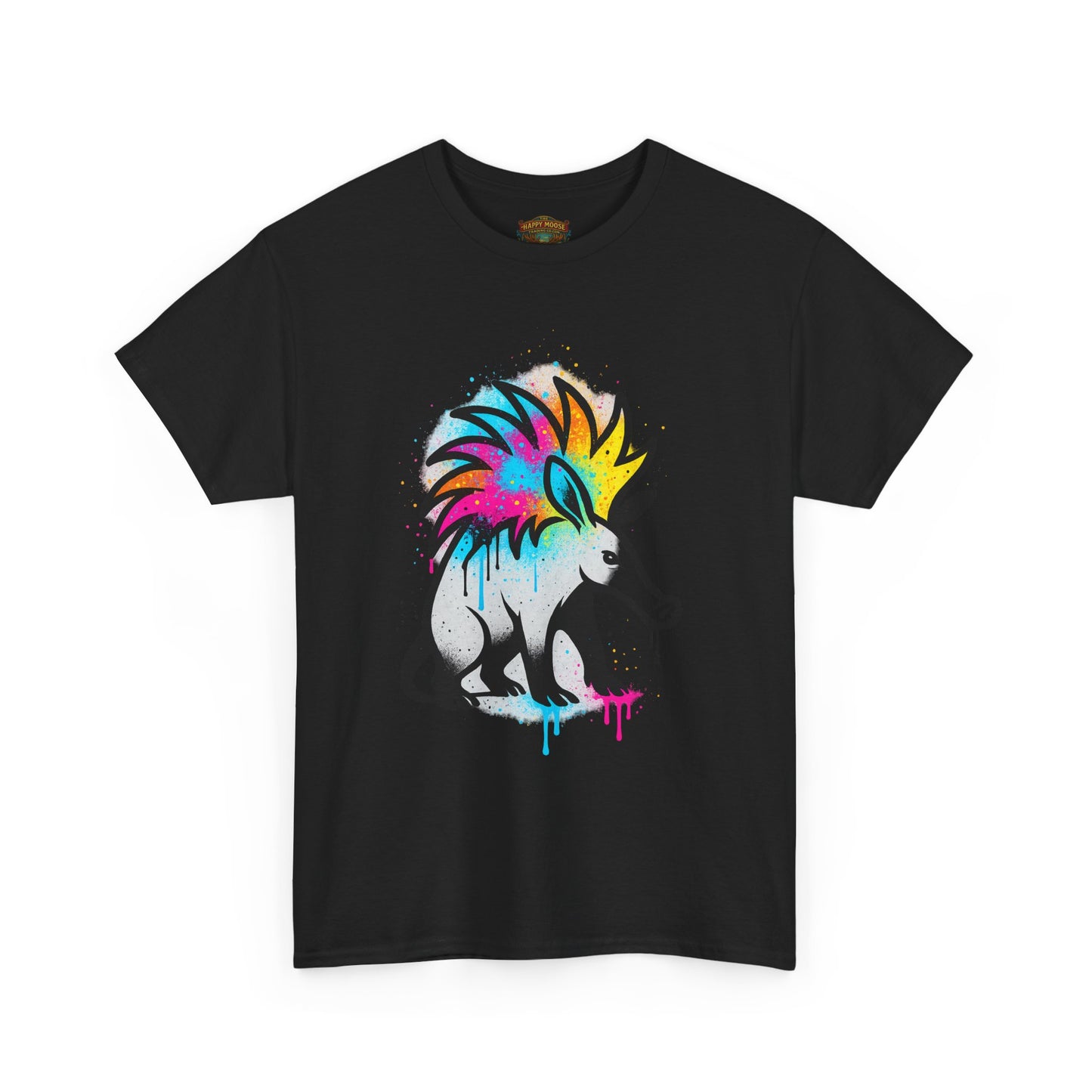 Porcupine Graffiti T-Shirt — Colorful Street Art Animal Tee