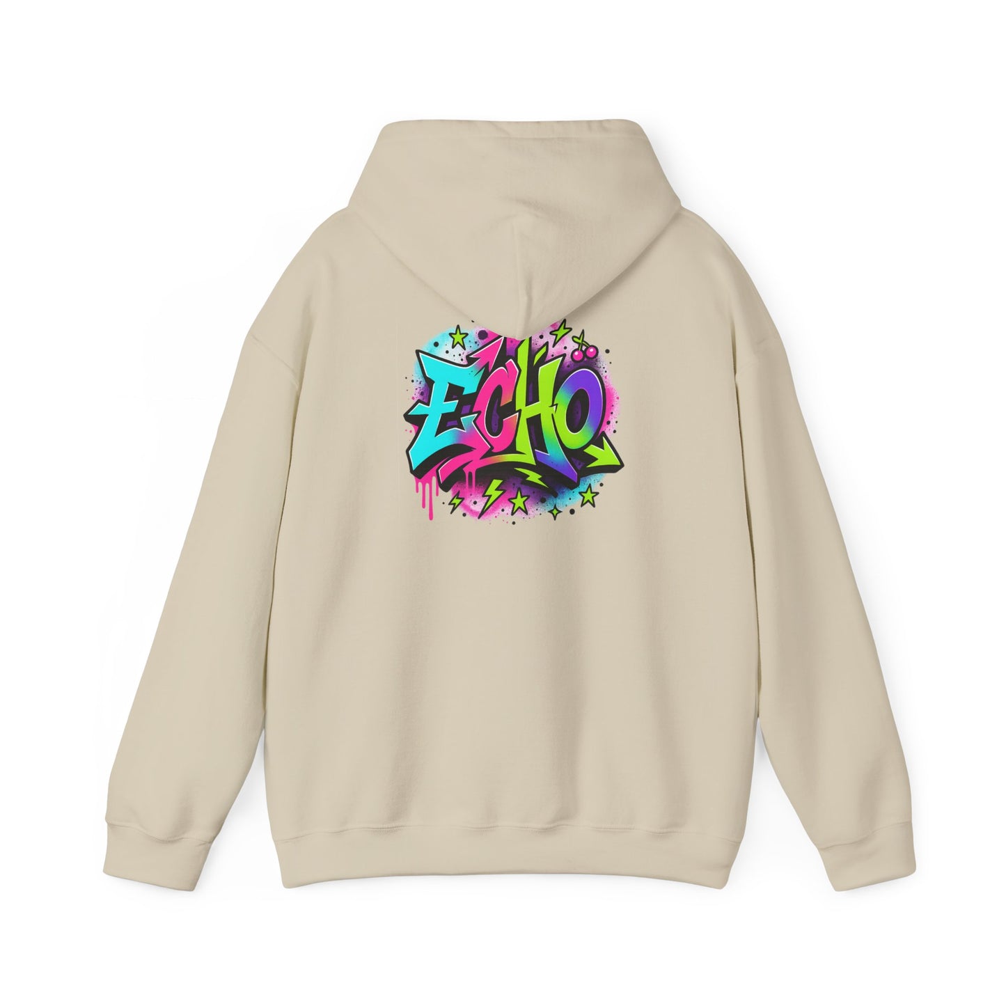 Echo Graffiti Hoodie — Colorful Street Art Pullover