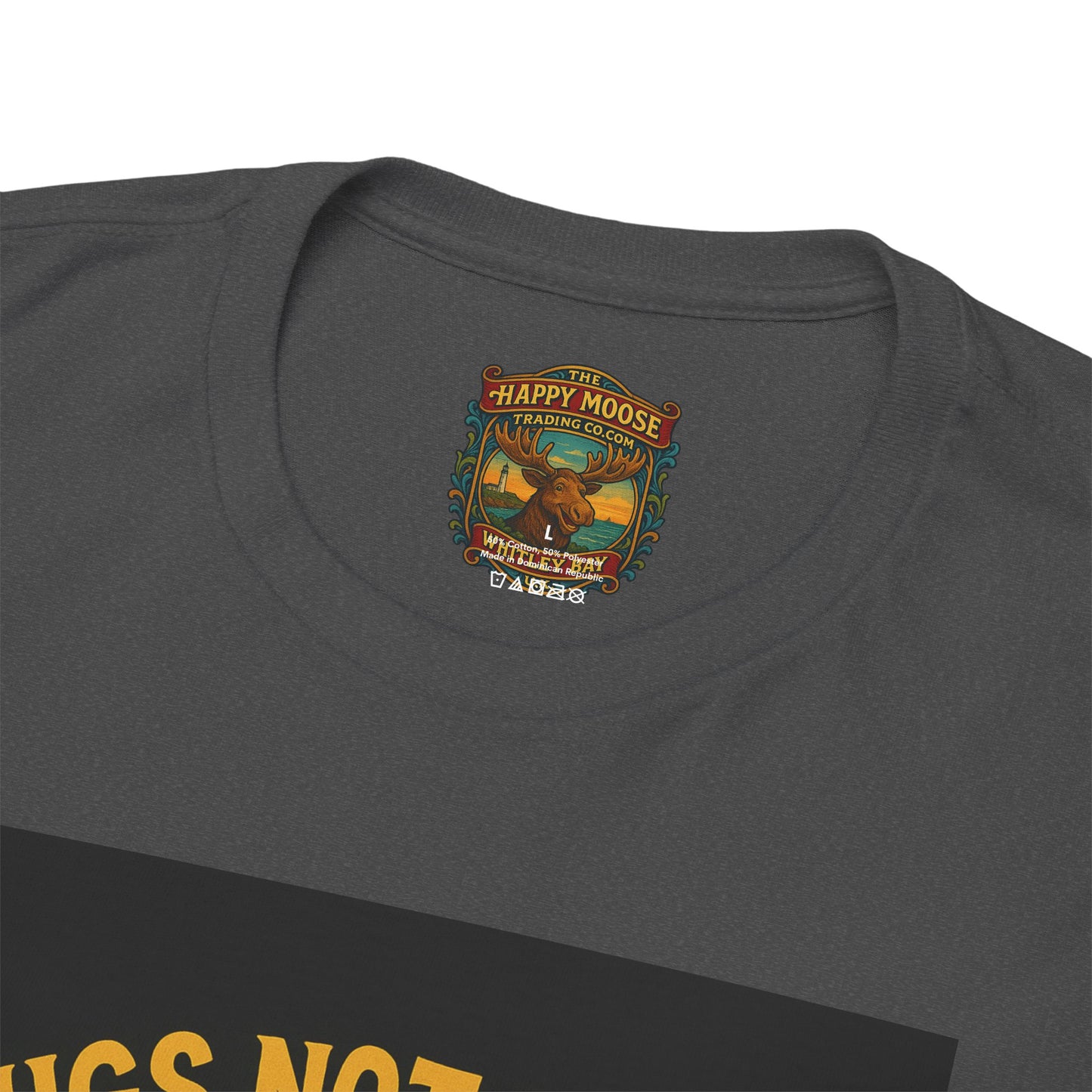 Pugs Not Drugs T-Shirt | Funny Pug Anti-Drug Design