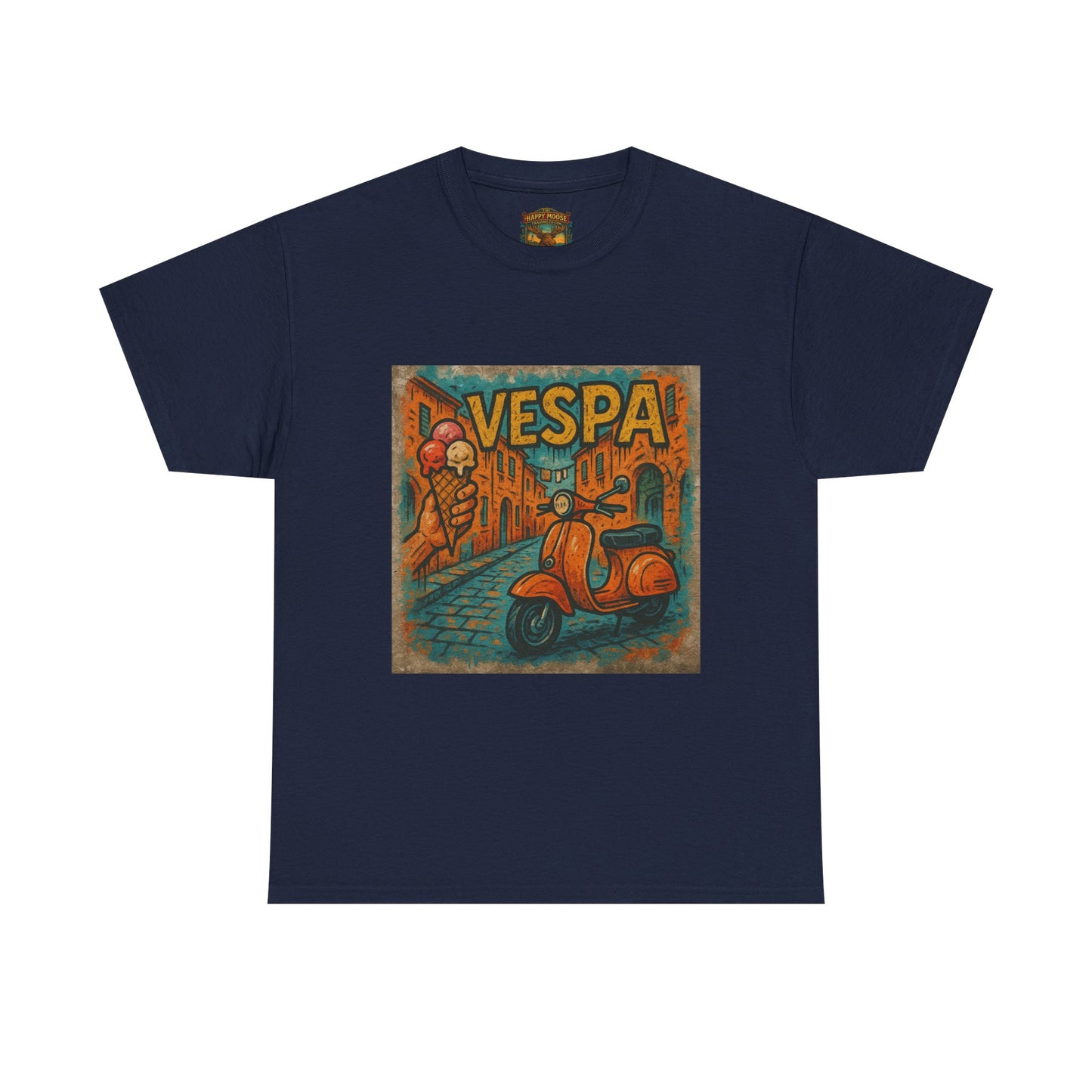 Vintage Scooter Gelato Tee| Vespa Ice Cream Italy T-Shirt