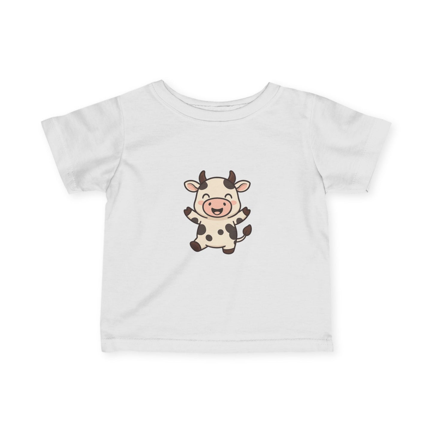 Cute Baby Cow Infant Tee — Adorable Cartoon Calf Bodysuit Shirt