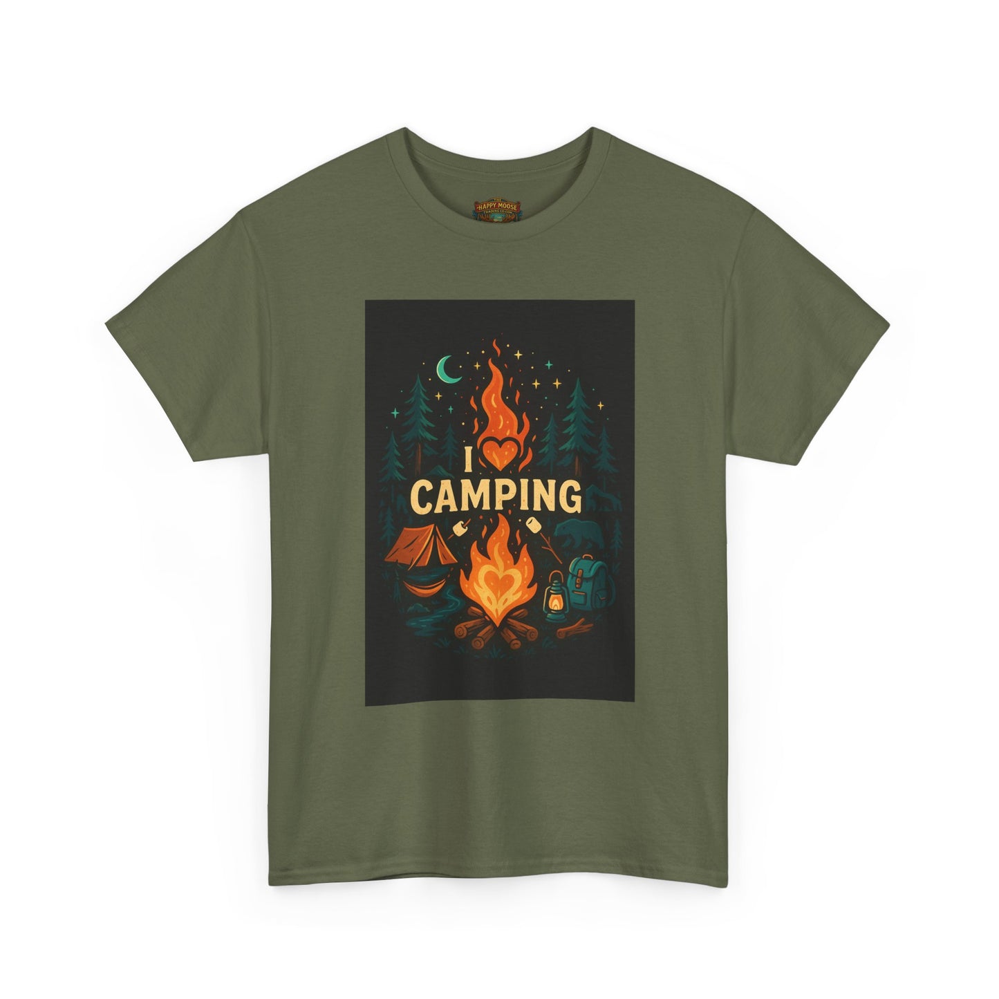 Camping Campfire Graphic Tee | Outdoor Adventure Shirt