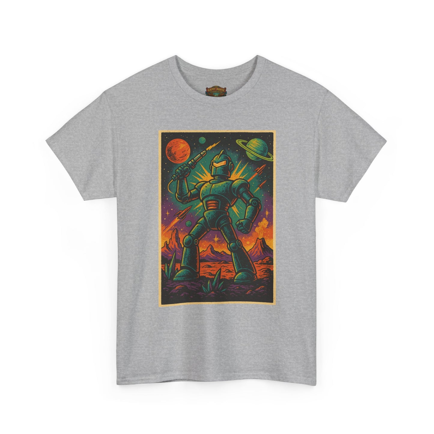 Space Robot T-Shirt | Retro Astronaut Droid Graphic Tee