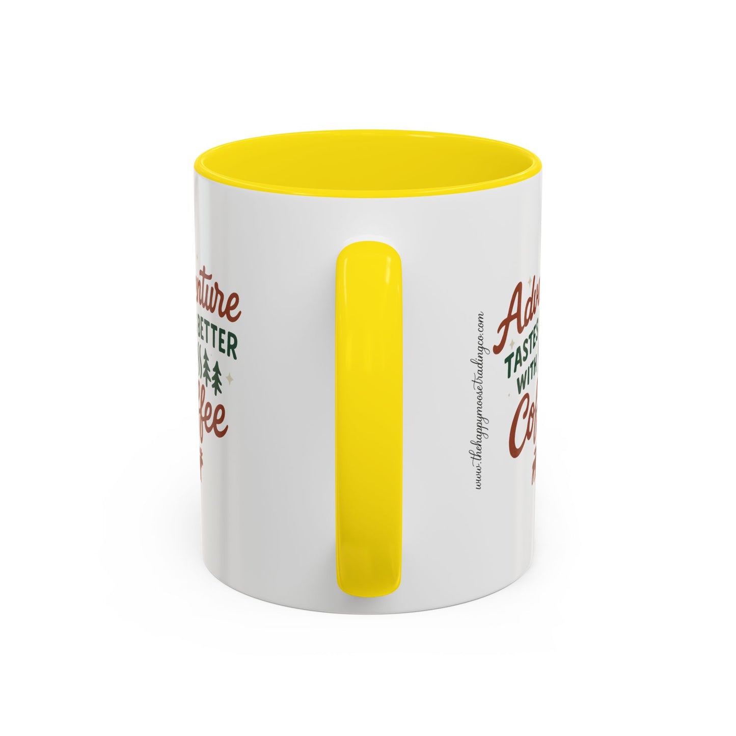 Adventure Tastes Better With Coffee Mug — "Adventure Tastes Better with Coffee" Rustic Outdoor Camper Gift (11/15oz)