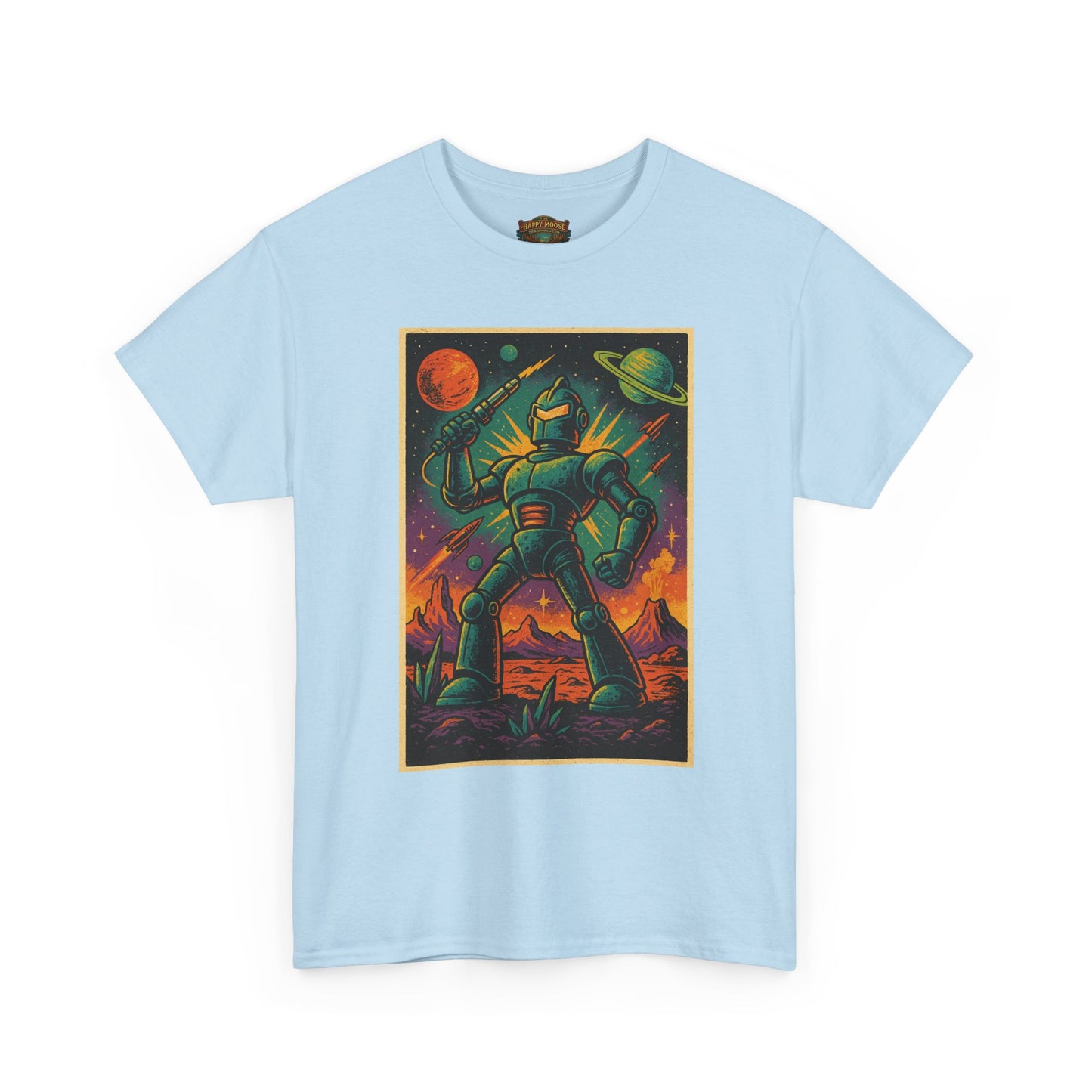 Space Robot T-Shirt | Retro Astronaut Droid Graphic Tee