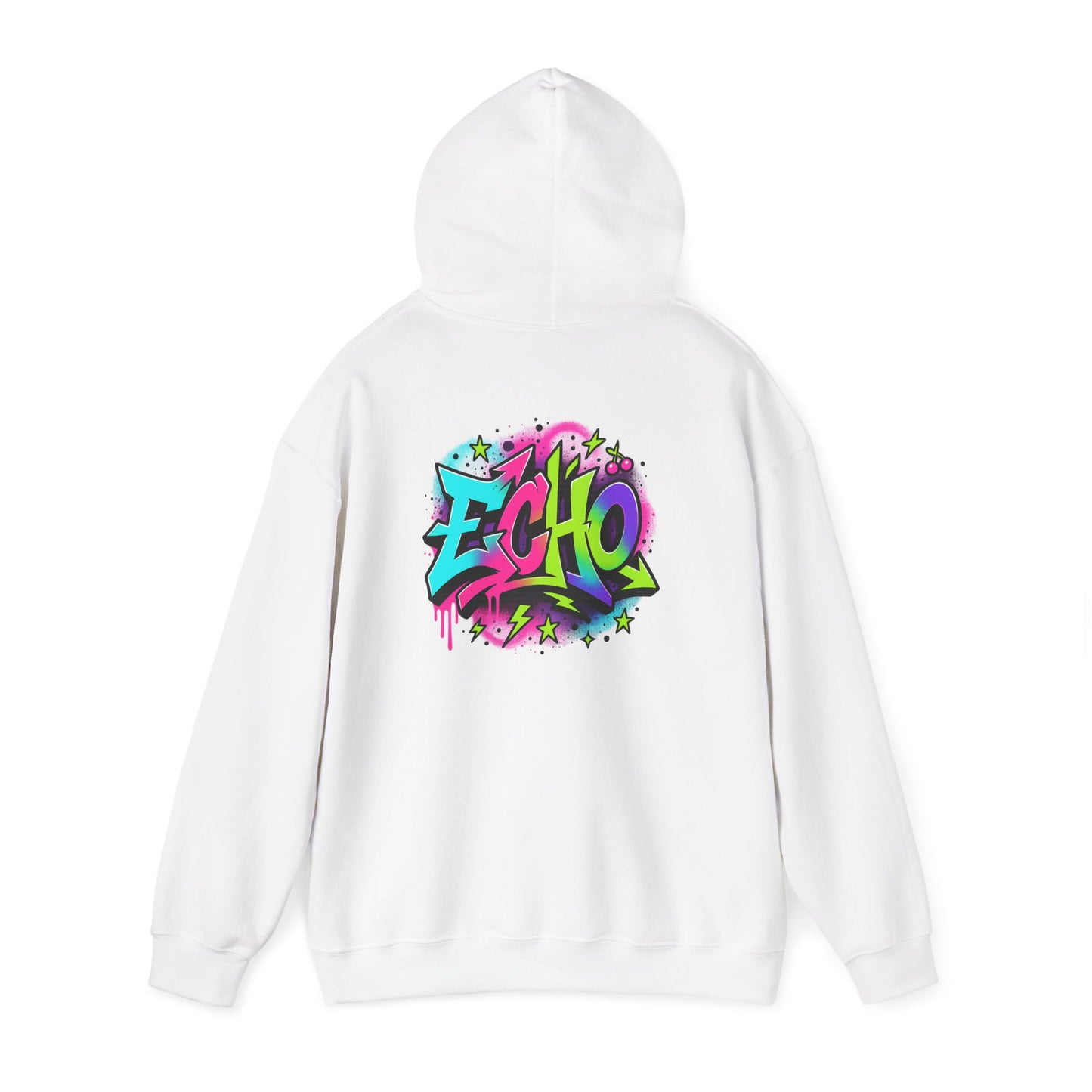 Graffiti "ECHO" Hoodie – Street Art Graphic Pullover
