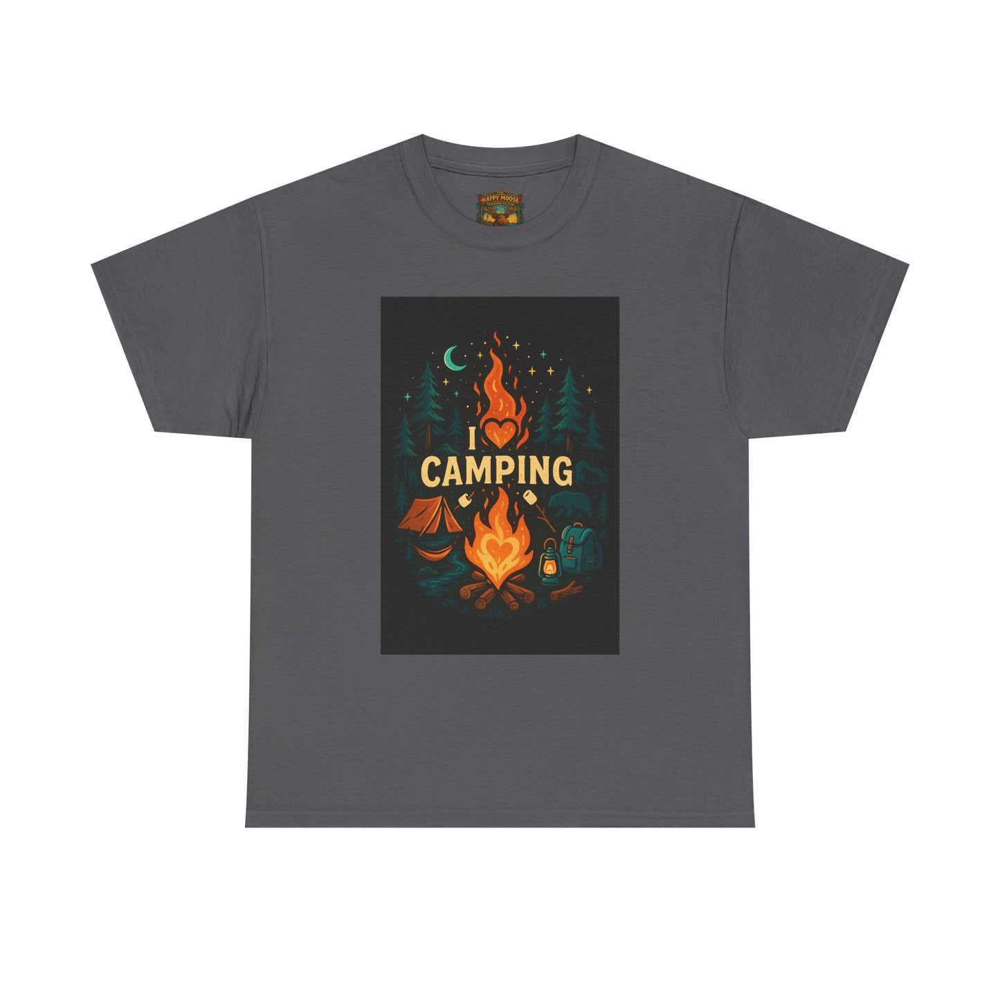 Camping Campfire Graphic Tee | Outdoor Adventure Shirt