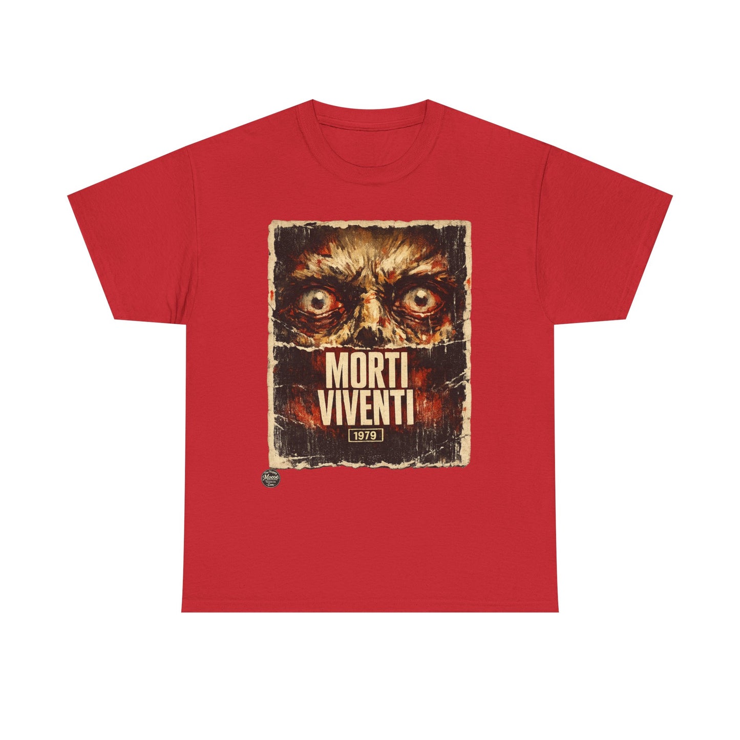 Zombie Horror Poster Tee — "Morti Viventi" Graphic T‑Shirt  EZ001