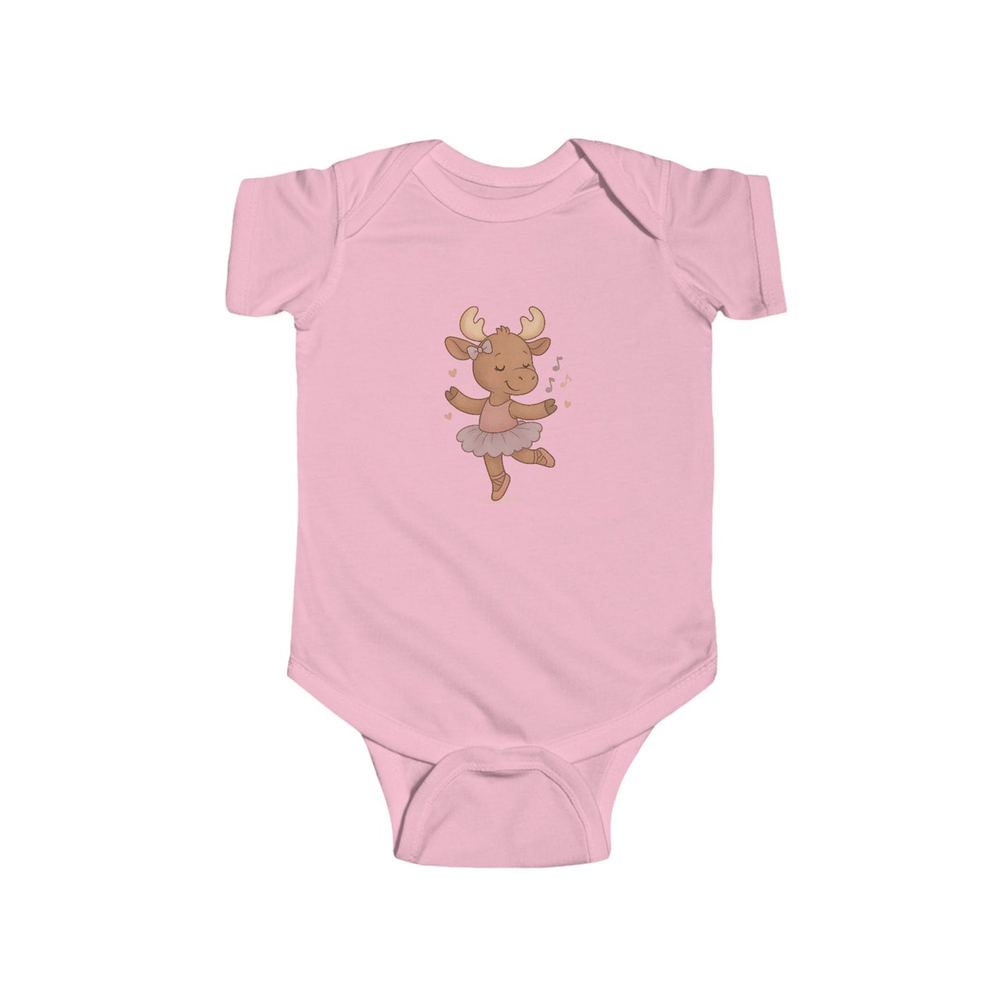 Ballerina Moose Infant Bodysuit — Cute Baby Vest for Newborns & Toddlers