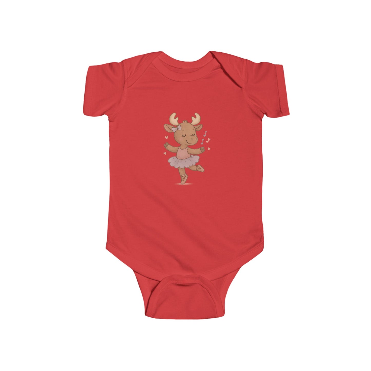 Ballerina Moose Infant Bodysuit — Cute Baby Vest for Newborns & Toddlers