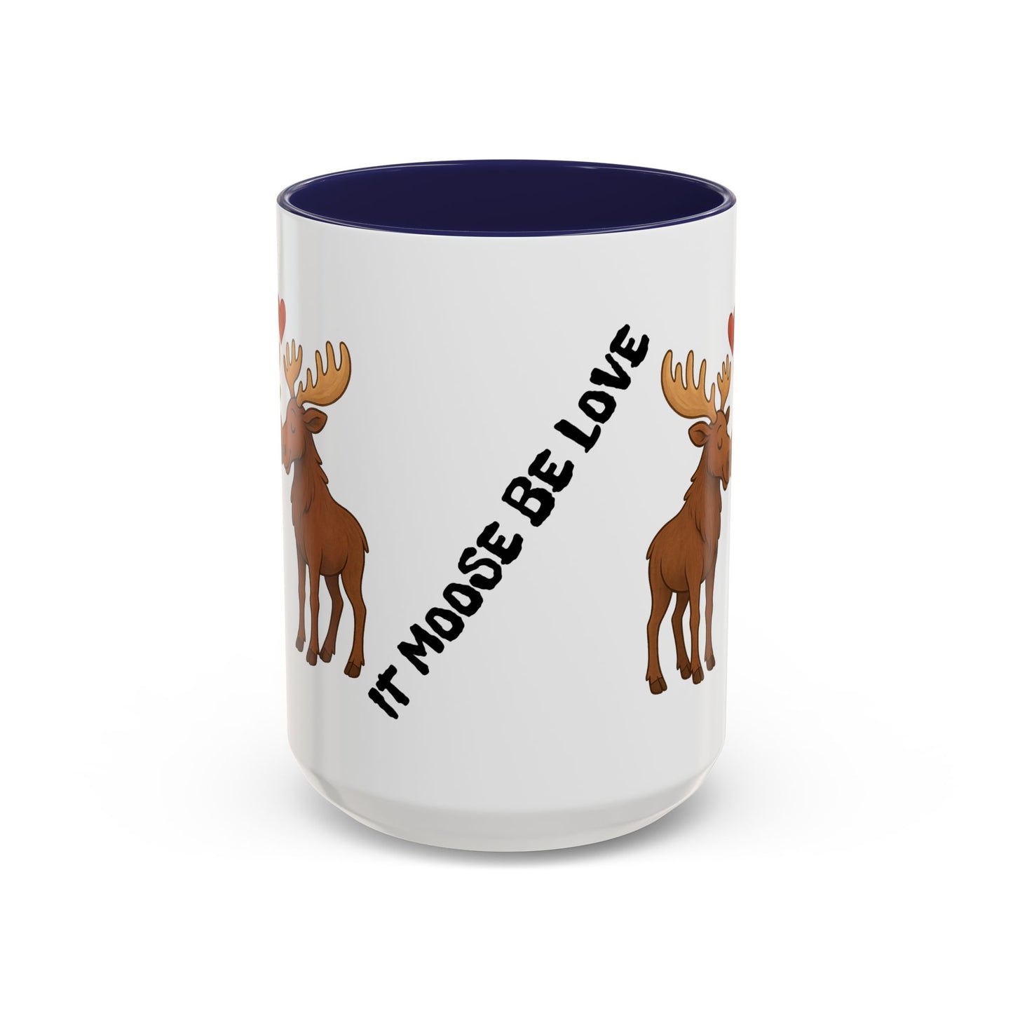 It Moose Be Love Coffee Mug — Cute Romantic Moose Couples Accent Mug (11/15oz)