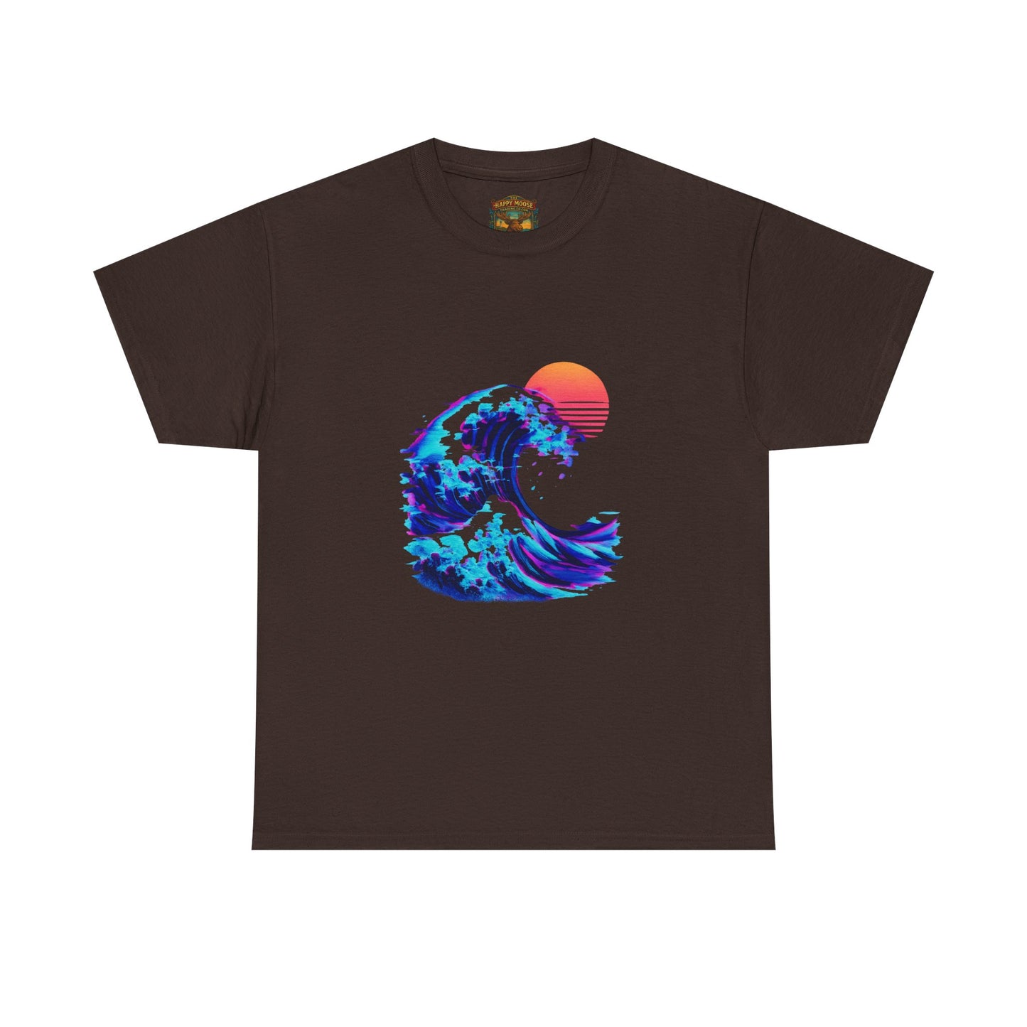 Wave Sunset T-Shirt — Retro Ocean Wave Graphic Tee