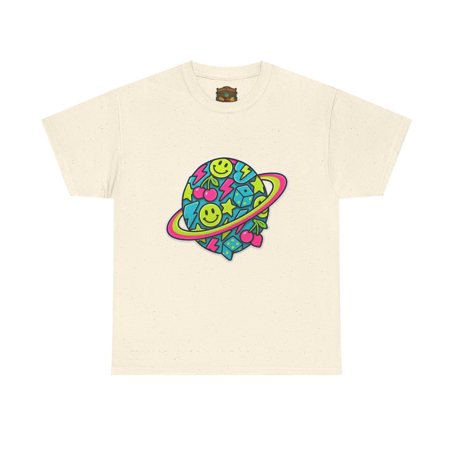 Smiley Planet T-Shirt | Space Cute Graphic Tee