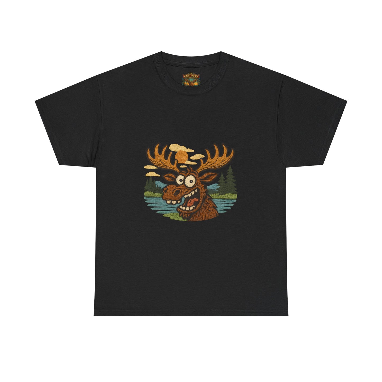 Moose Lake Graphic Tee — Funny Woodland Moose T-Shirt