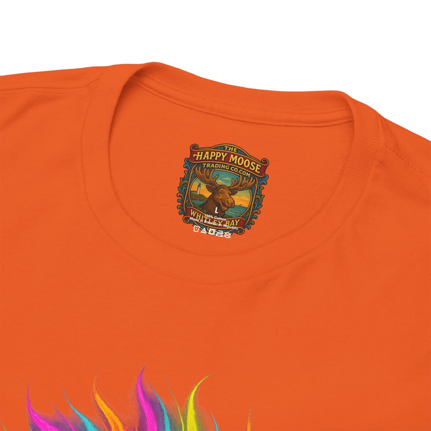 Colorful Highland Cow T-Shirt — Vibrant Rainbow Yak Graphic Tee