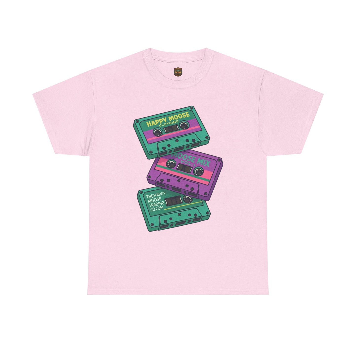 Cassette Stack Tee — Retro 80s Mixtape Graphic T-Shirt