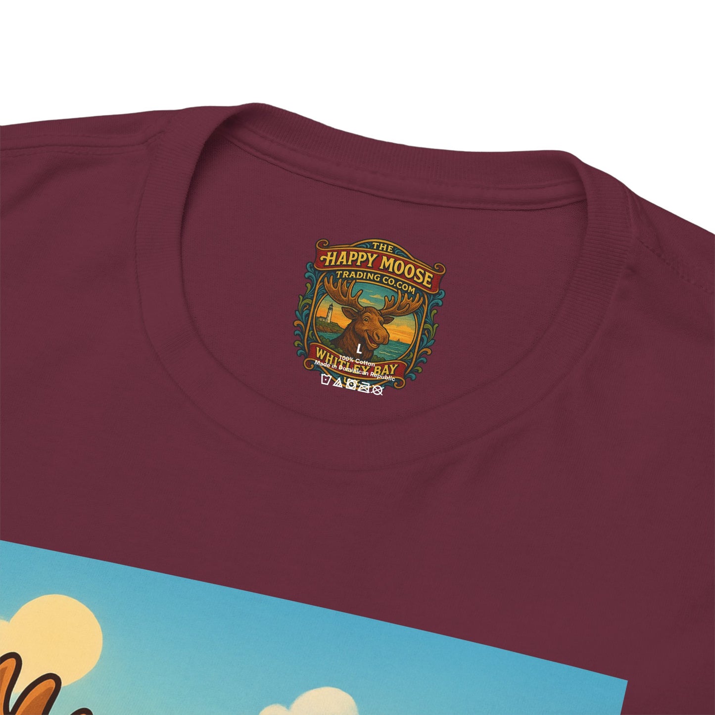 Happy Moose on a Motorcycle T-Shirt | Vintage Biker Animal Tee