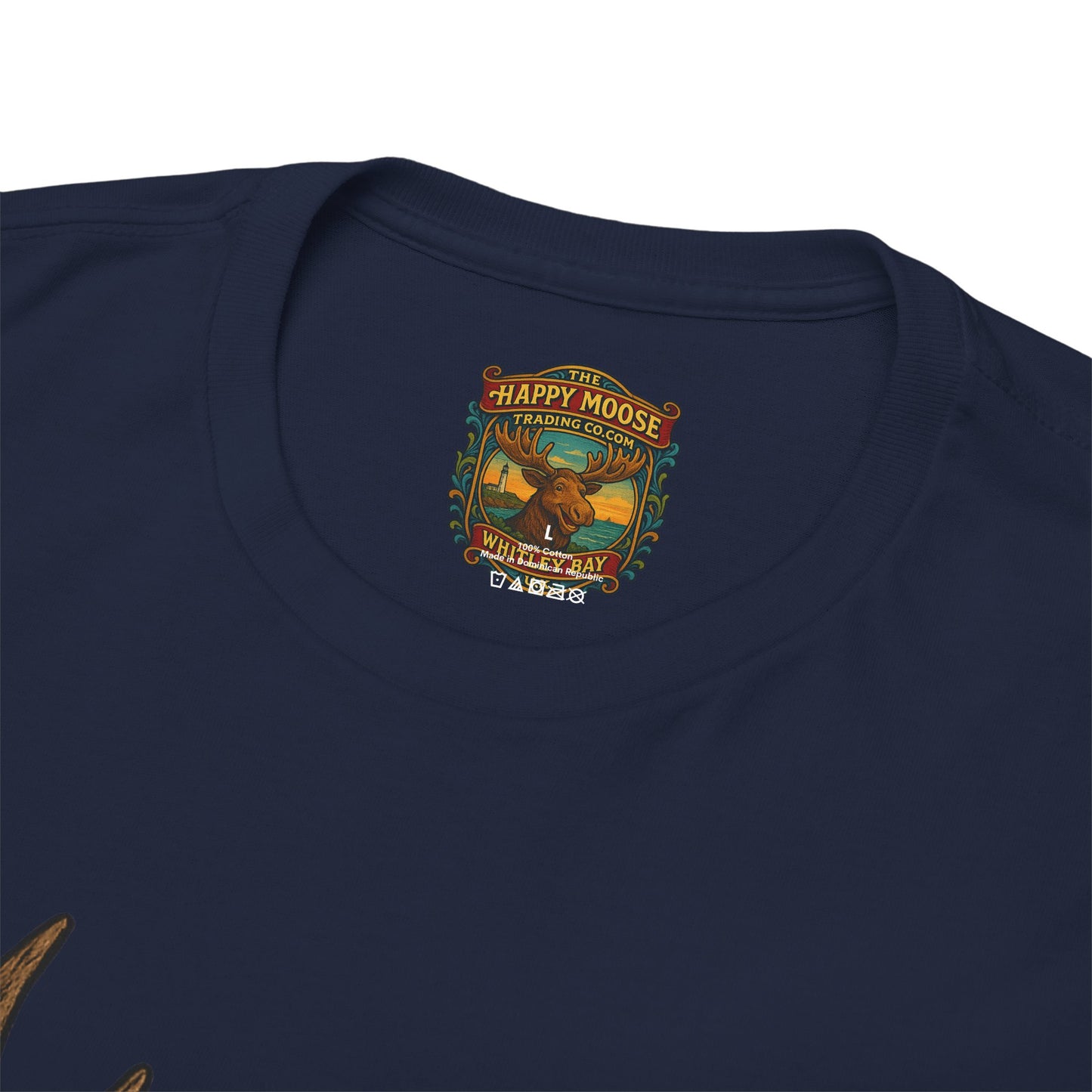 Horror Moose Skull Tee — Creepy Dripping Monster Head Graphic T-Shirt