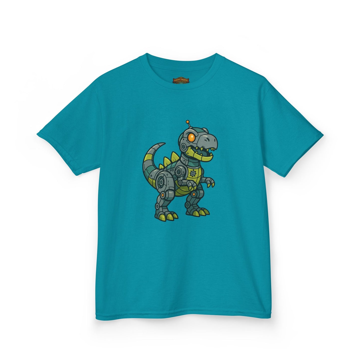 Kids Robot Dinosaur T‑Shirt — Cute Mech T‑Rex Graphic Tee for Boys & Girls