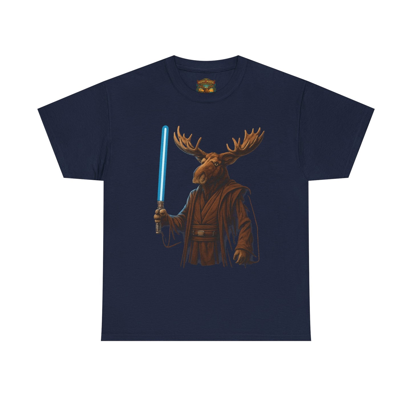 Moose Wars T‑Shirt — Funny Star Wars Inspired Moose with Lightsaber