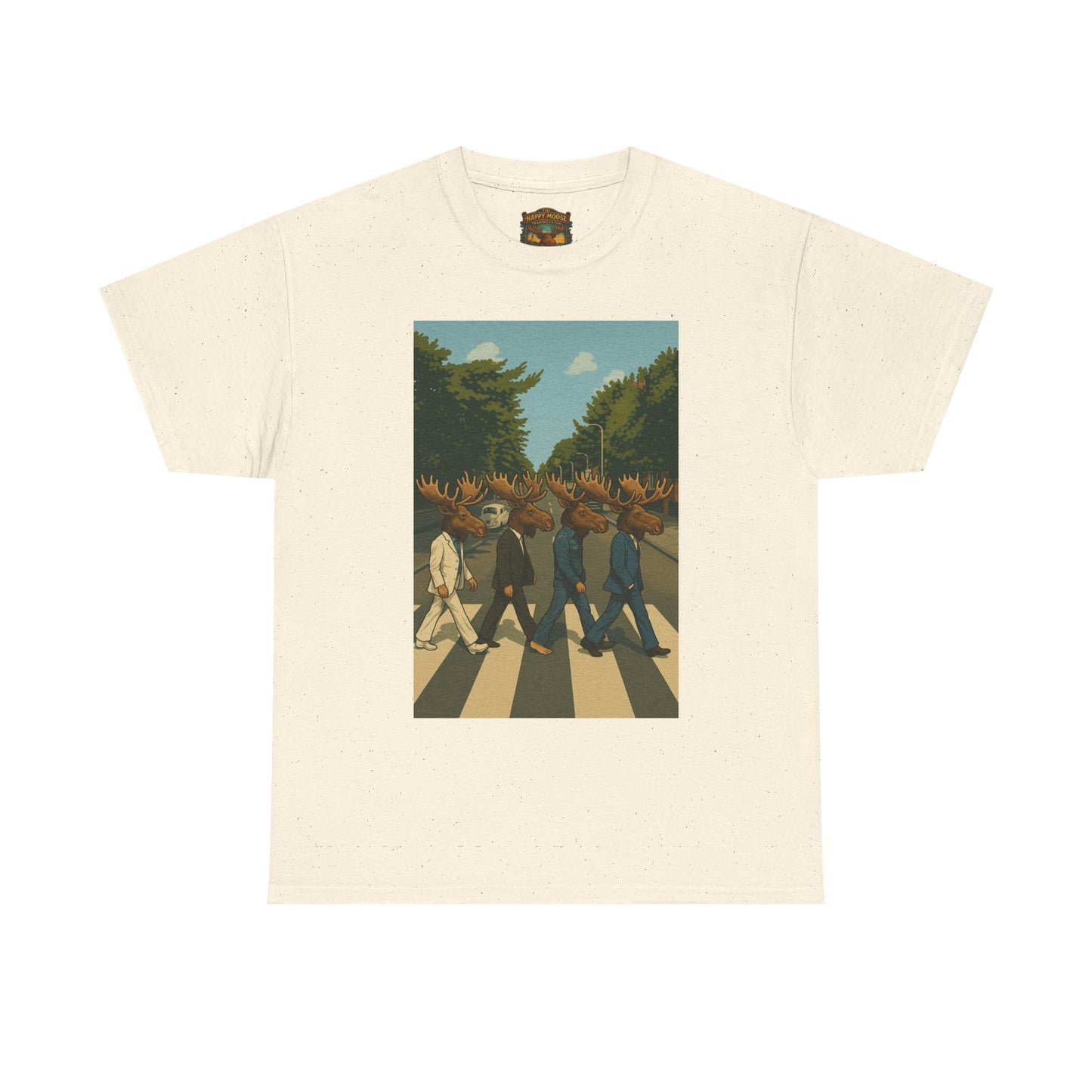 Moose Abbey Road Tee — Retro Parody Band Graphic T-Shirt