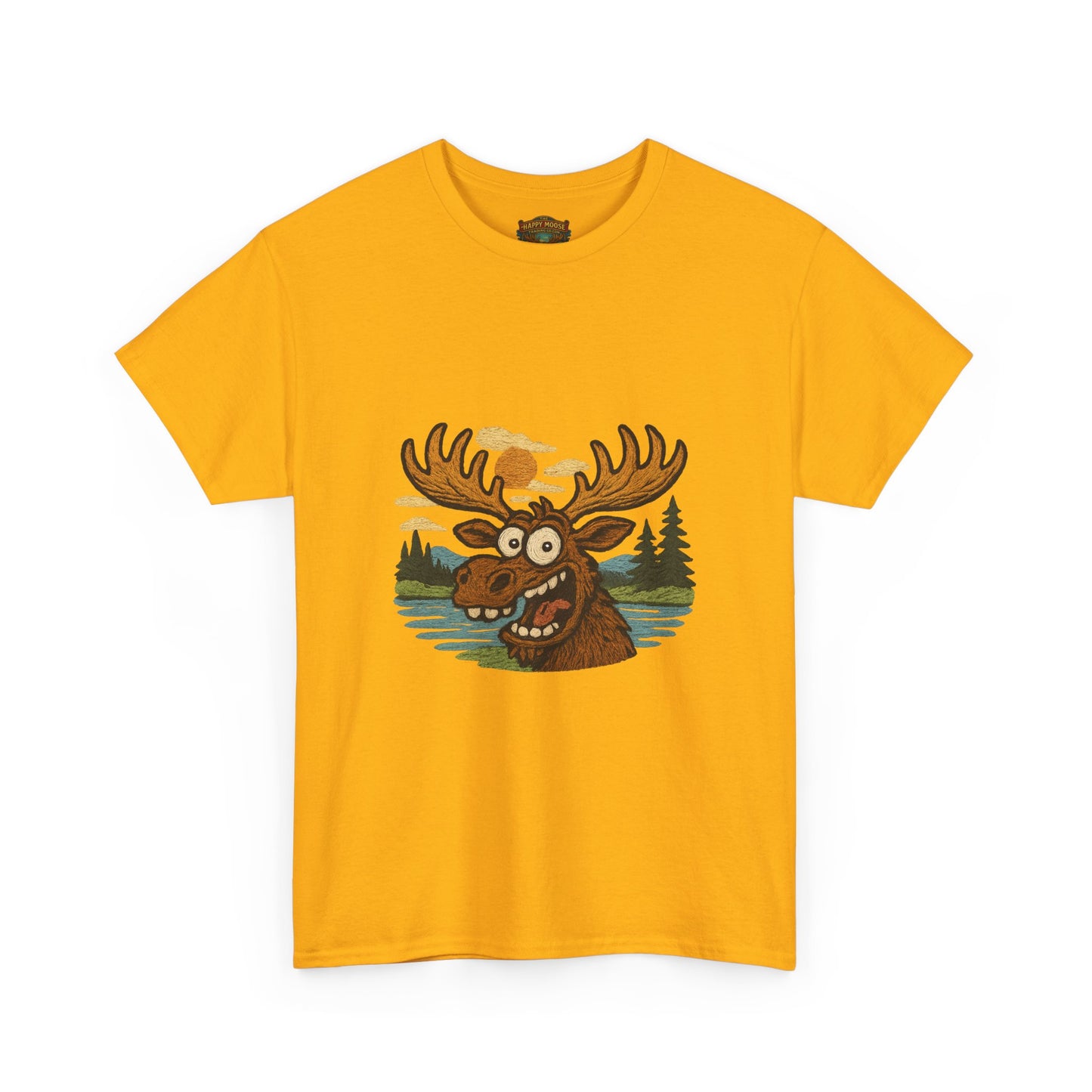 Moose Lake Graphic Tee — Funny Woodland Moose T-Shirt
