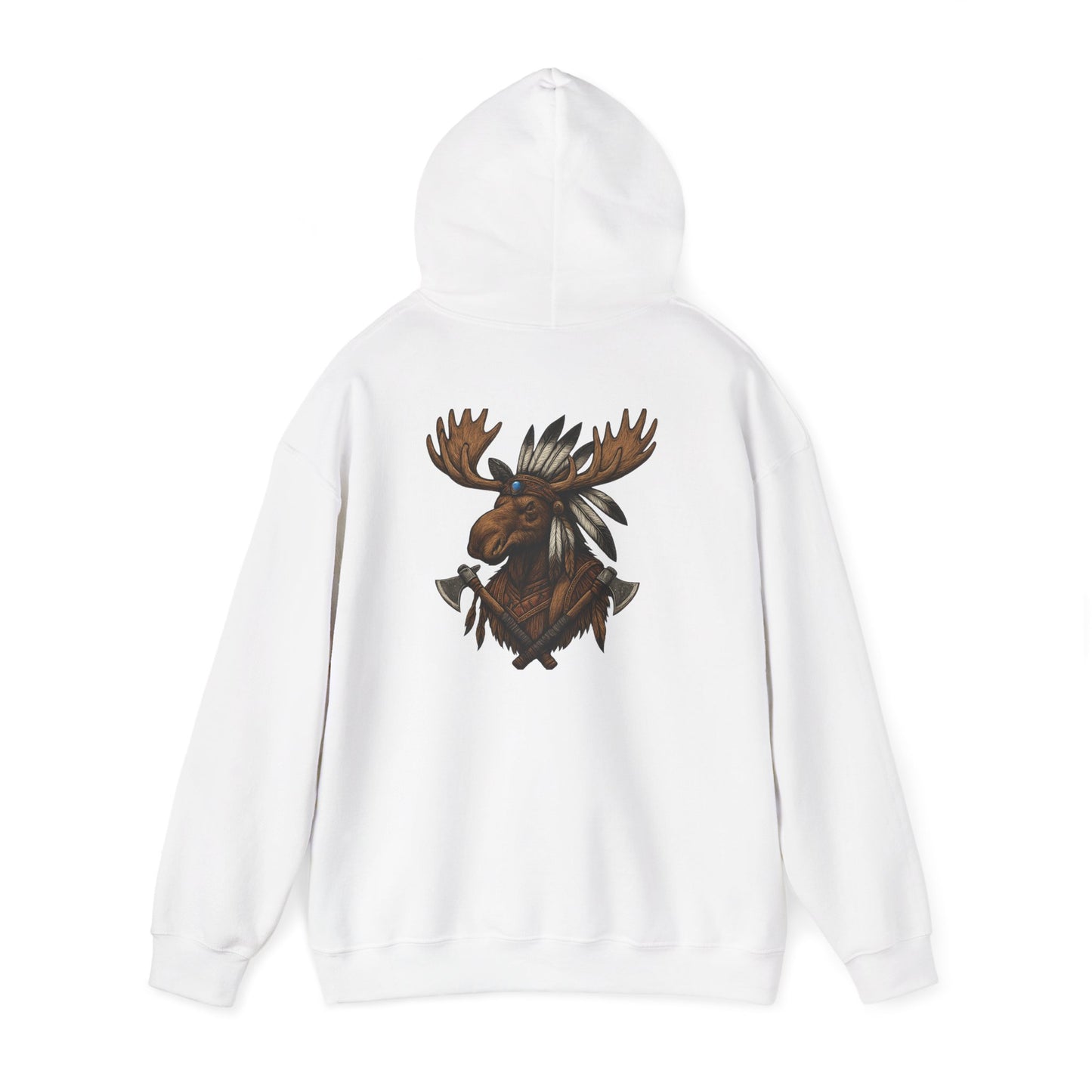 Indian Warrior Moose Hoodie