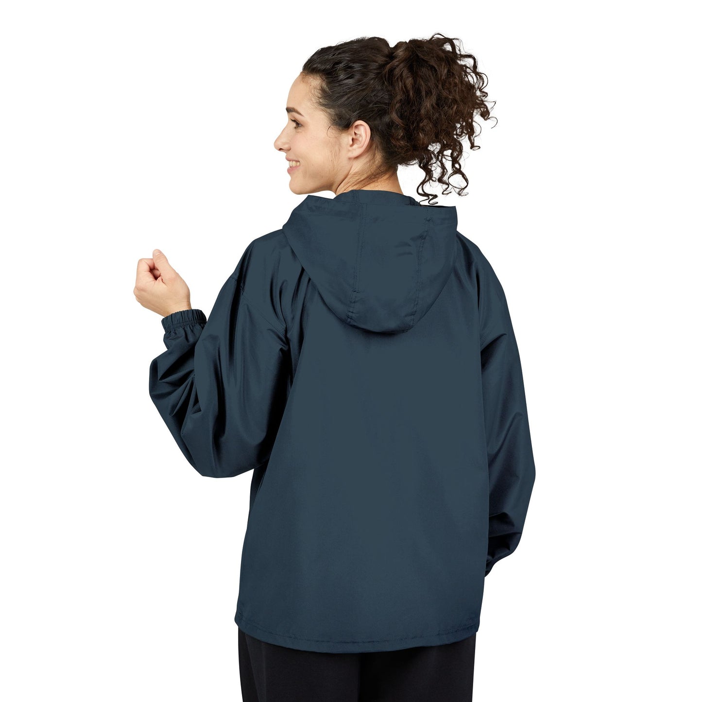 Yellow Packable Anorak Jacket — Small Green Crest Chest Logo