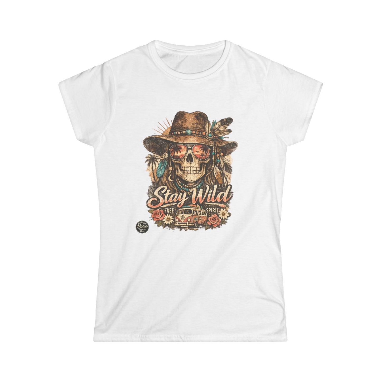 Stay Wild Skull Cowboy Women's Graphic Tee