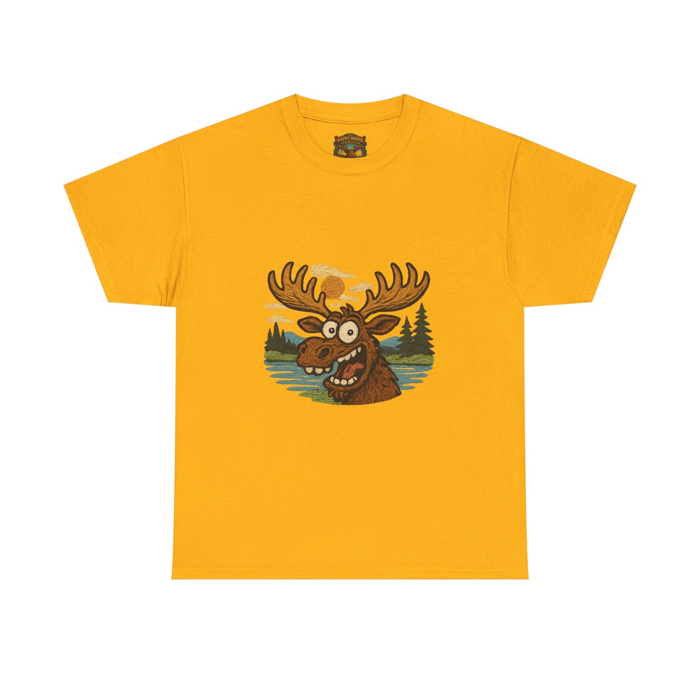 Moose Lake Graphic Tee — Funny Woodland Moose T-Shirt