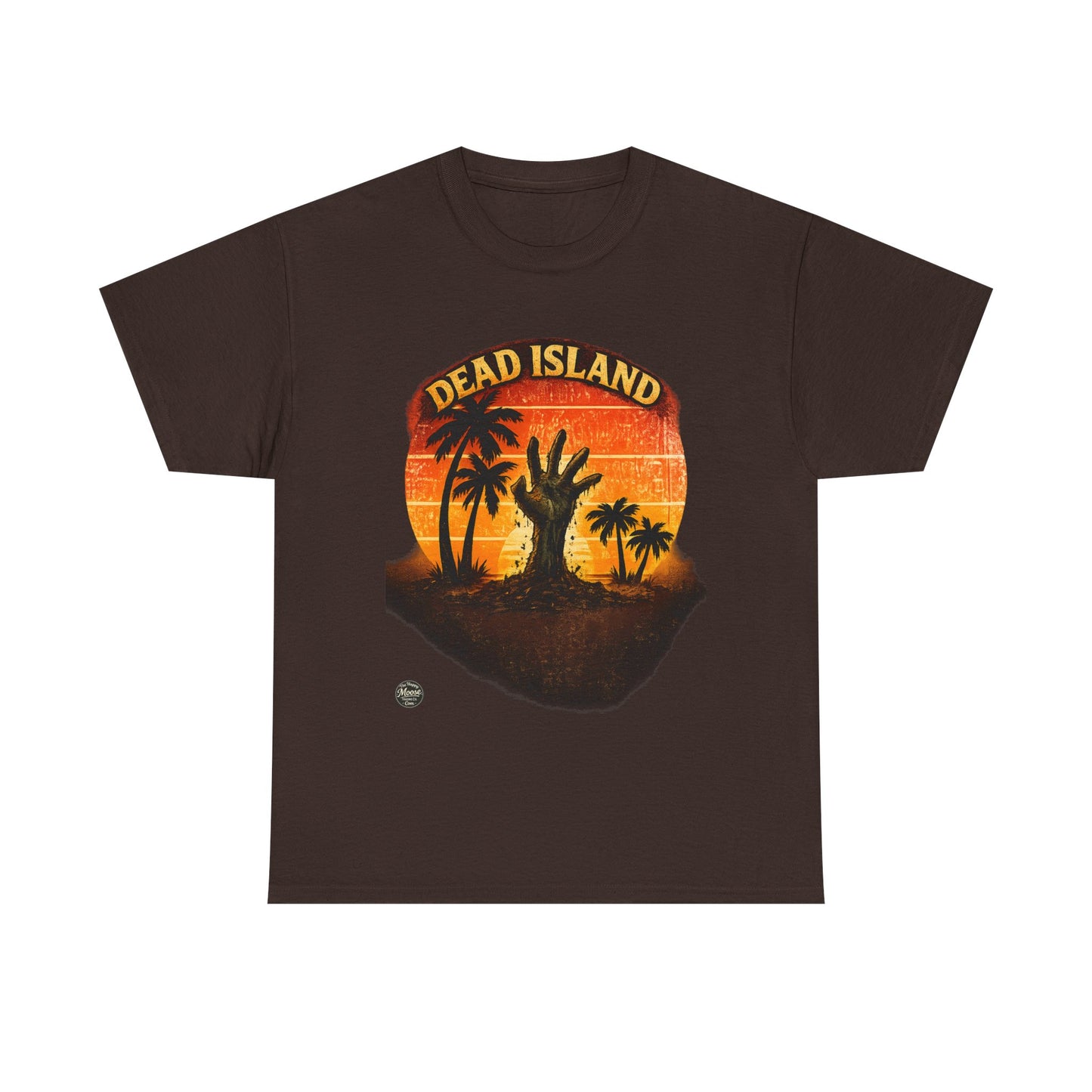 Dead Island Sunset Tee — Zombie Palm Tree Graphic T-Shirt