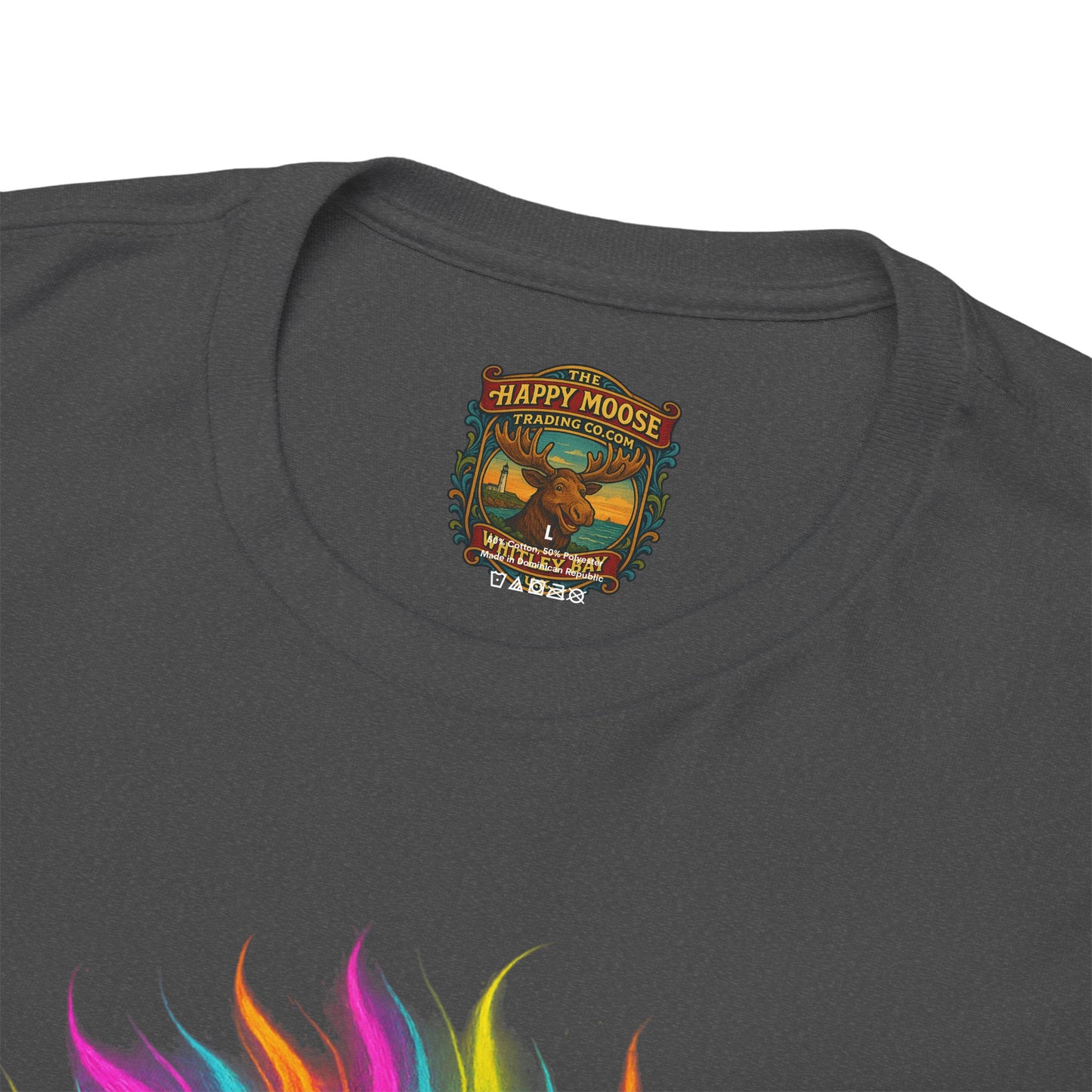 Colorful Highland Cow T-Shirt — Vibrant Rainbow Yak Graphic Tee